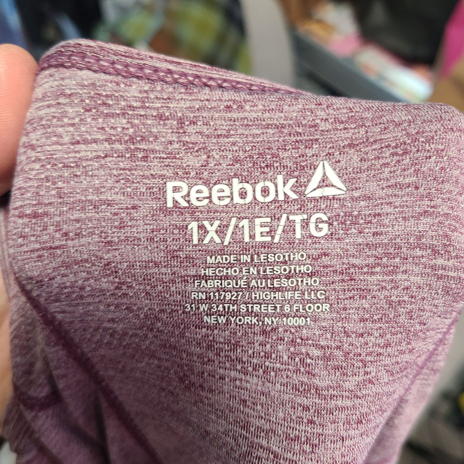 Reebok Reebok purple breathable fitness T-shirt, size extra large. Size XL / US 12-14 / IT 48-50 - 5 Thumbnail