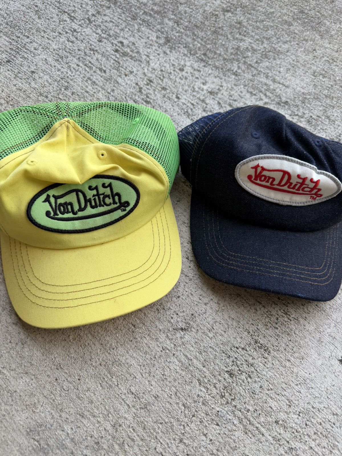 Von Dutch 2 Von Dutch Denim Trucker Hats Size ONE SIZE - 1 Thumbnail