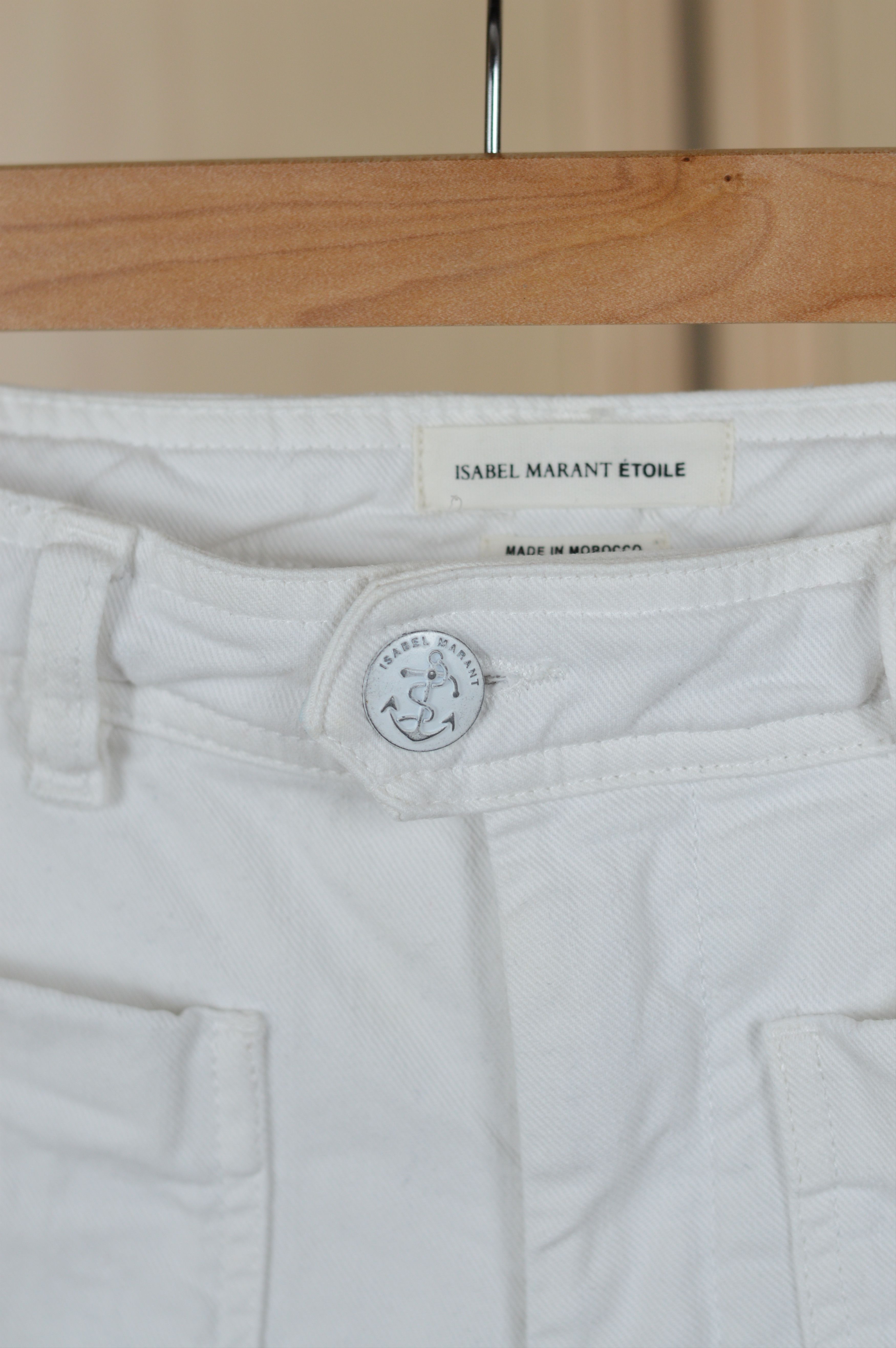 Isabel Marant Etoile Isabel Marant Etoile Pockets Flared White Jeans Pant Size 27" / US 4 / IT 40 - 4 Thumbnail