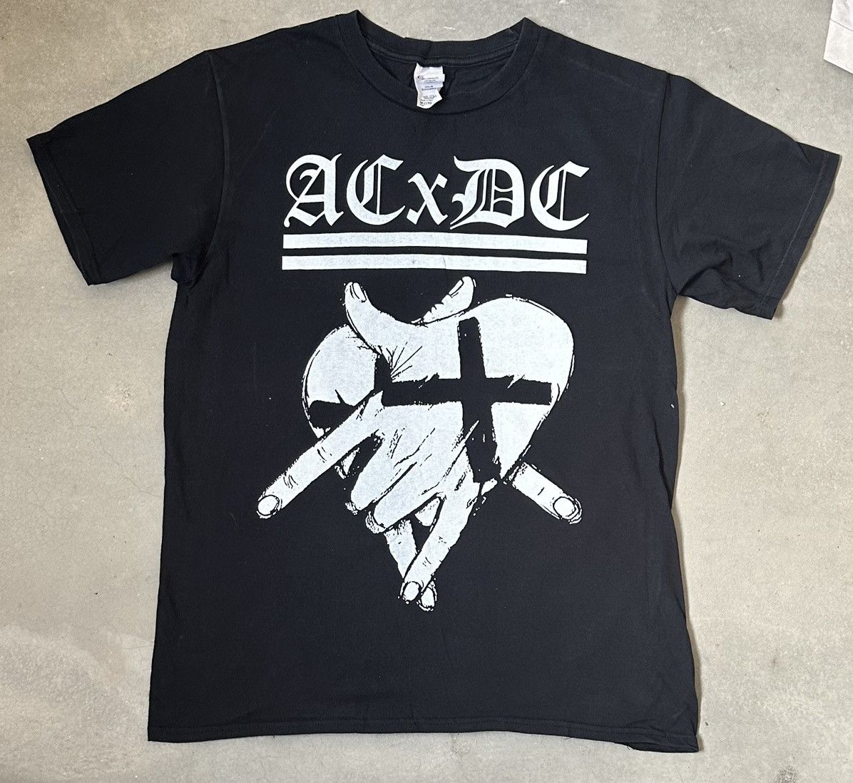 Vintage ANTICHRIST DEMONCORE AC X DC HARDCORE POWERVIOLENCE BAND TEE Size US M / EU 48-50 / 2 - 1 Thumbnail