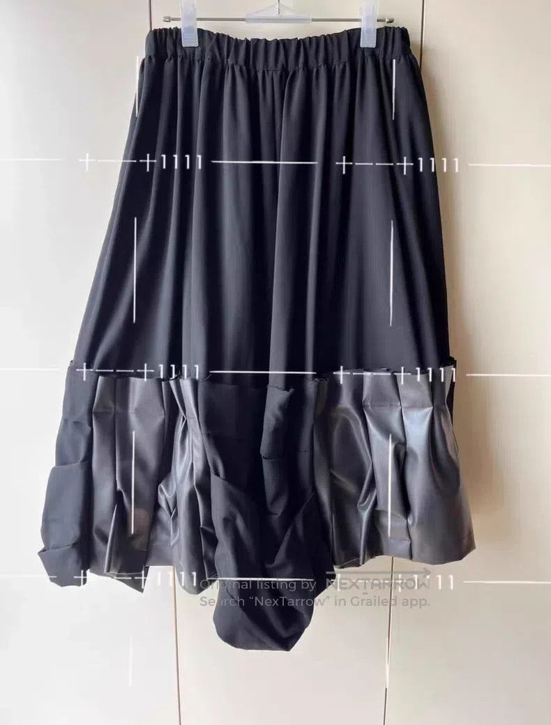 Comme des Garcons Comme des Garcons size S Irregular Pleated Polyester Skirt Size 23" - 5 Thumbnail