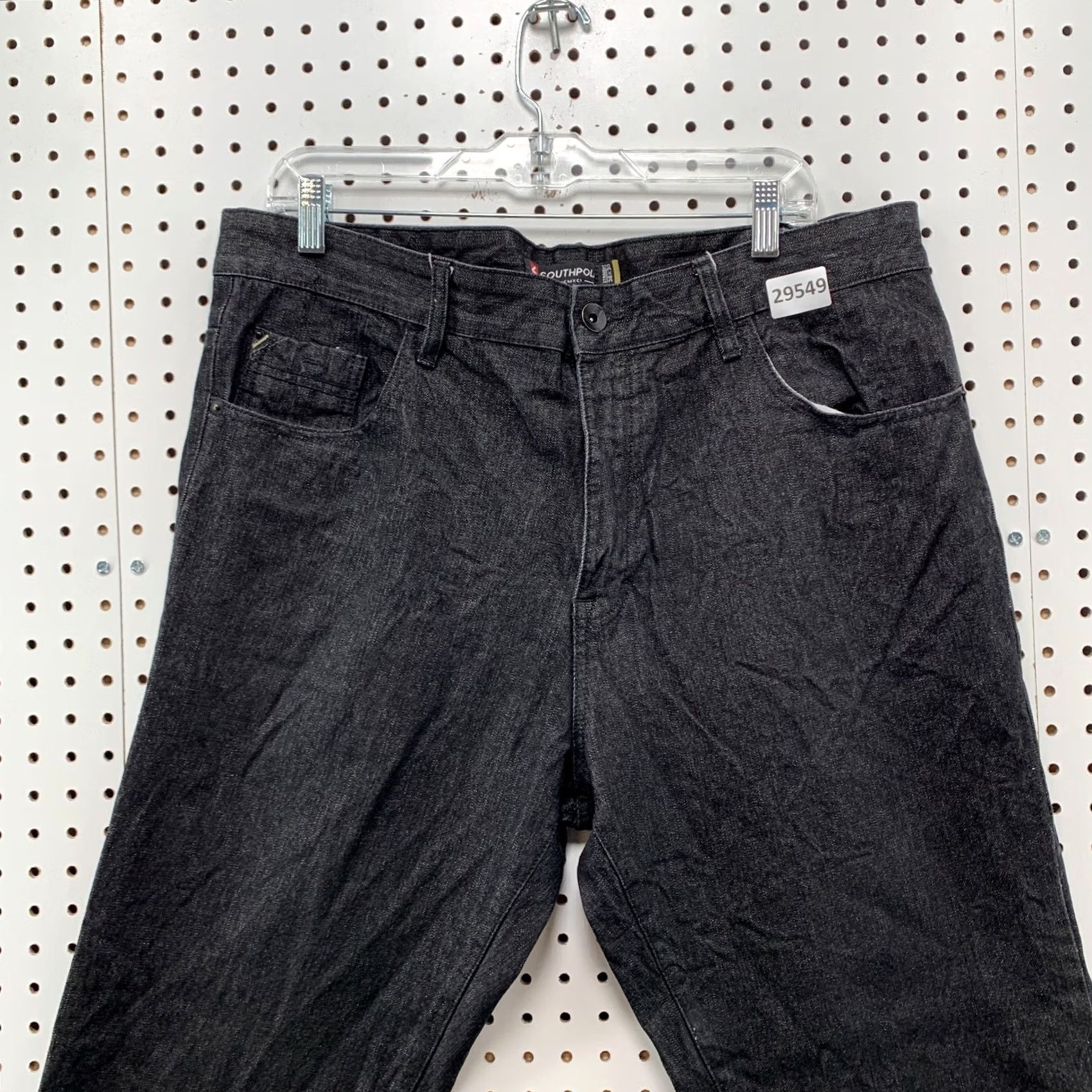 Southpole VINTAGE SouthPole Jeans Mens 38x29 Black Denim Straight Leg 90s Y2K Straight Jeans Mens Size US 38 / EU 54 - 6 Thumbnail