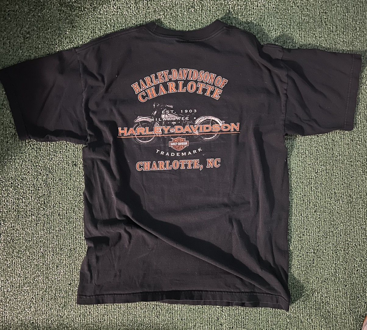 Harley Davidson Made in USA Flame Eagle Harley T-Shirt Size XL Size US XL / EU 56 / 4 - 2 Thumbnail