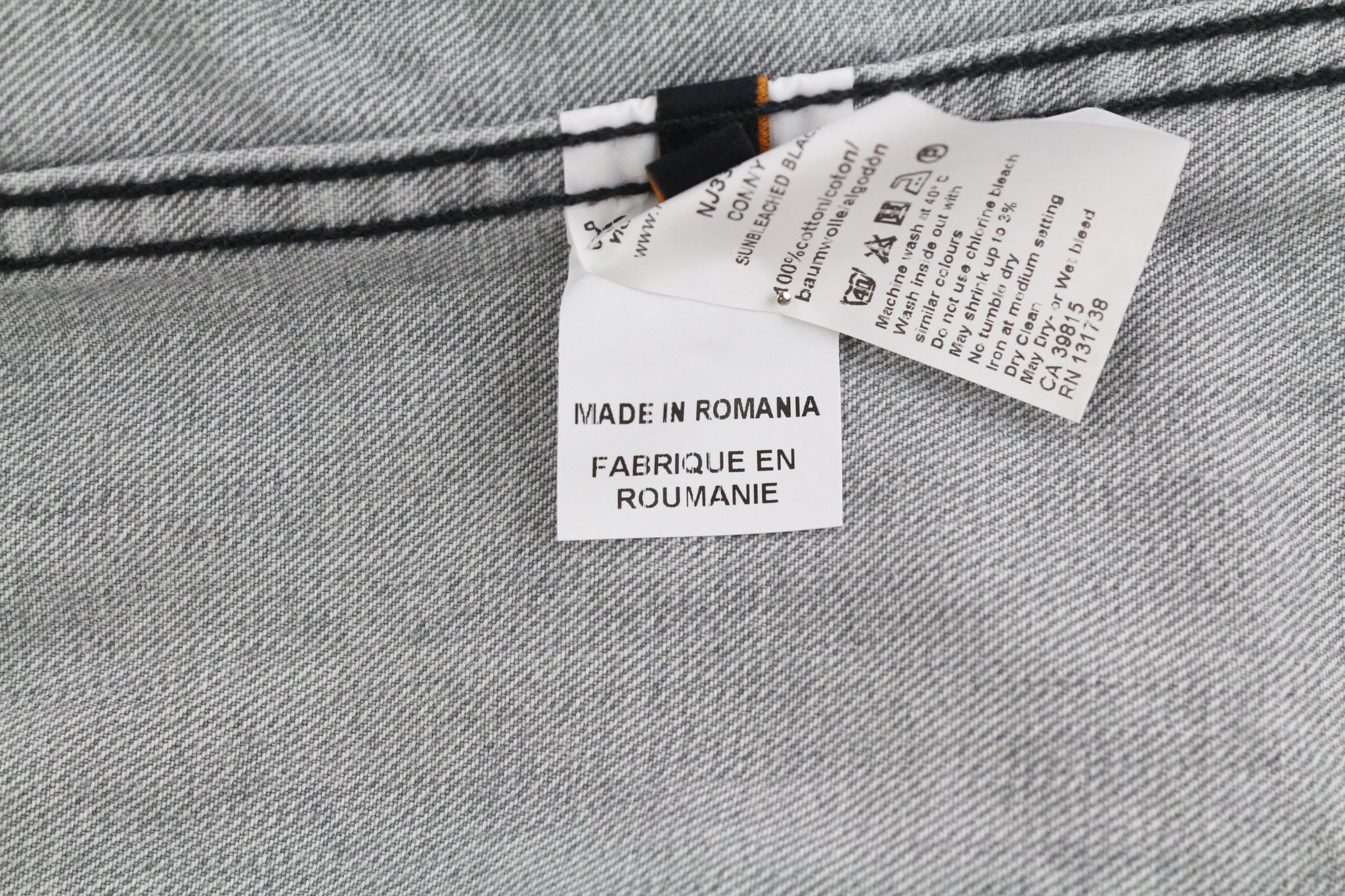 Nudie Jeans CONNY S Sunbleached Black Grey Jacket 81619 Size US S / EU 44-46 / 1 - 8 Thumbnail