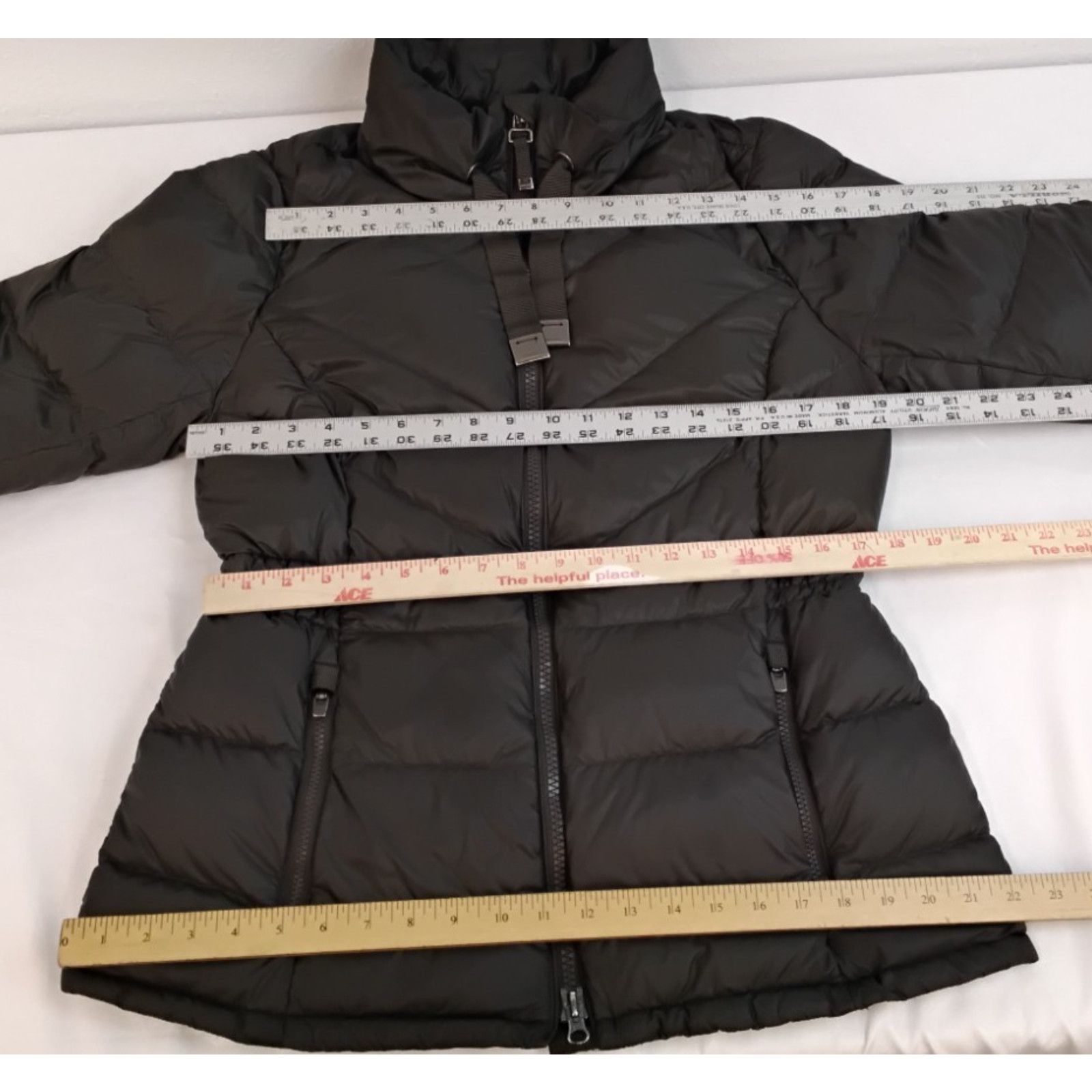 Athleta Athleta Down Puffer Jacket Women's L Dark Green Size L / US 10 / IT 46 - 12 Thumbnail