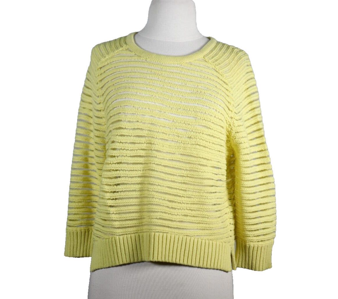 Topshop Topshop Women's US 10 Yellow Knit Pullover Sweater Shirt Top Size L / US 10 / IT 46 - 1 Thumbnail