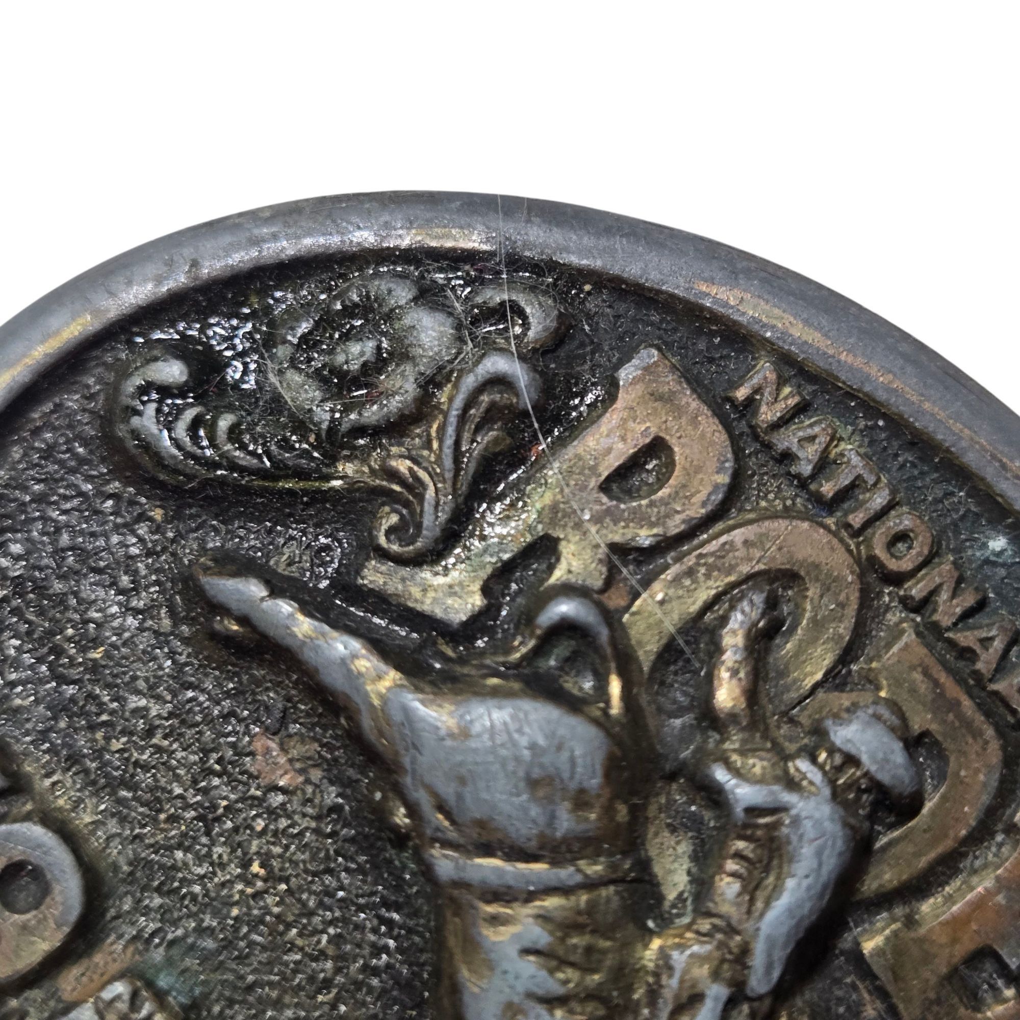 Other 1977 National Finals Rodeo Belt Buckle Bull Riding NFR Hesst Size ONE SIZE - 18 Thumbnail