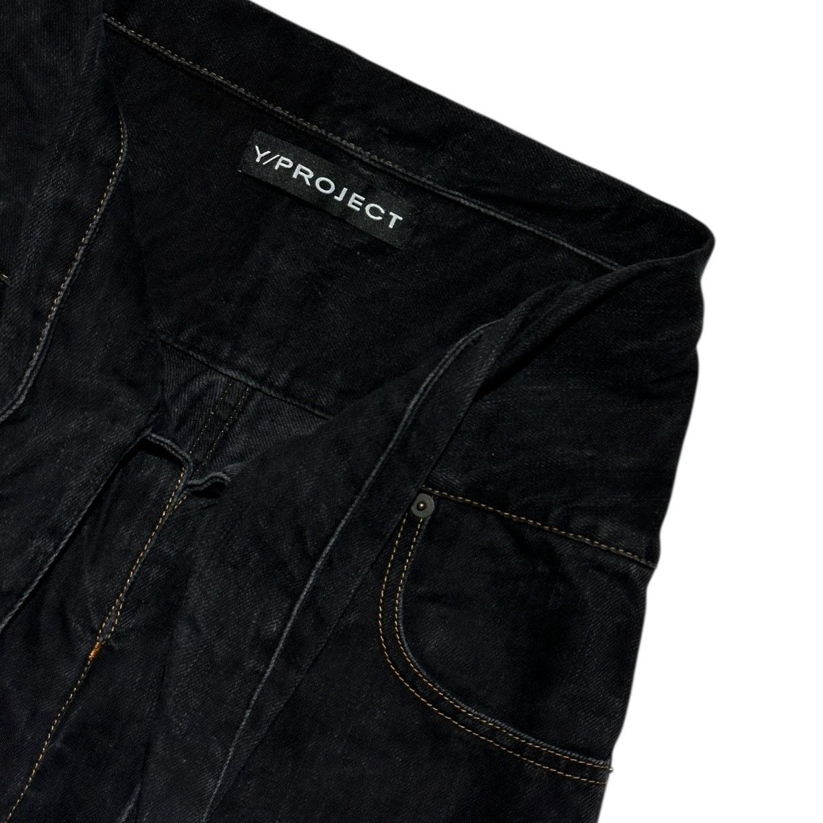 Y/Project Waist tie v cut denim Size 25" / US 0 / IT 36 - 2 Thumbnail