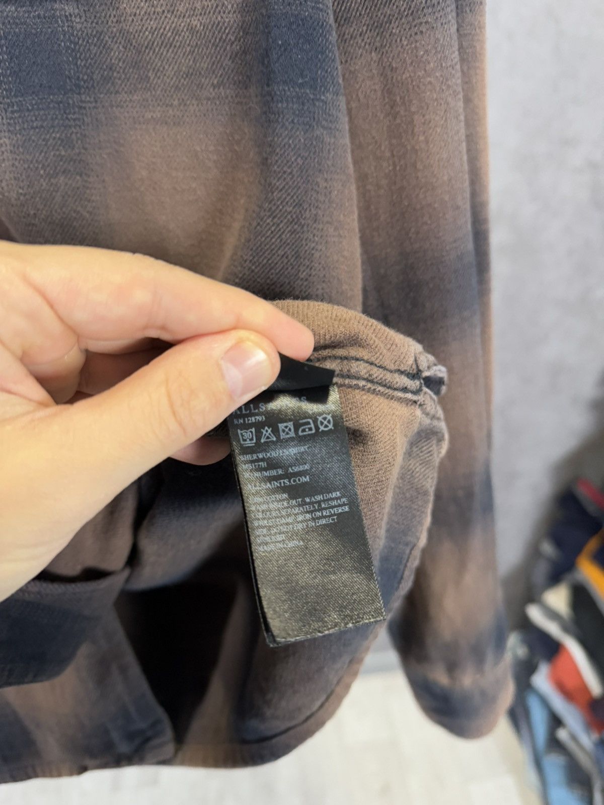 Allsaints Allsaints designer flannel shirt Size US L / EU 52-54 / 3 - 5 Thumbnail