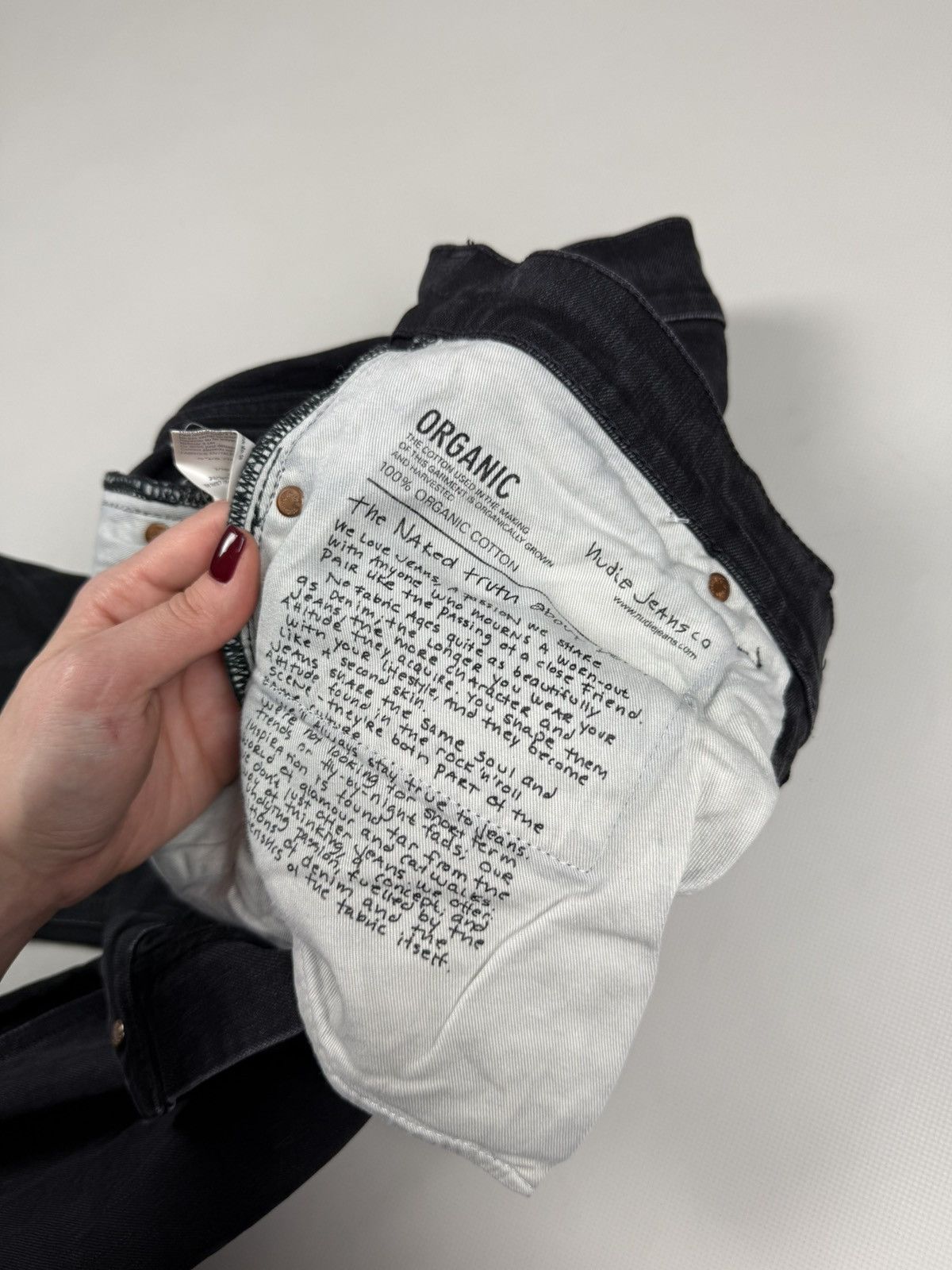 Nudie Jeans Nudie Jeans Co Lean Dean Dey Cold Black Men’s Jeans Size US 32 / EU 48 - 13 Thumbnail