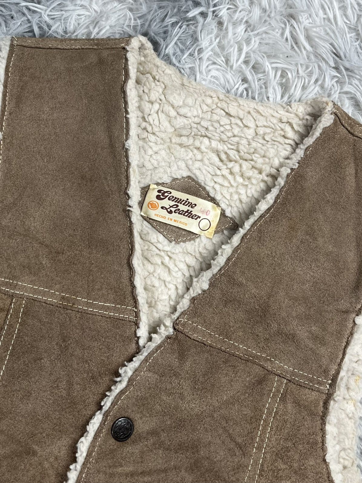 Genuine Leather Vintage Genuine Laether Vest Size M / US 6-8 / IT 42-44 - 6 Thumbnail