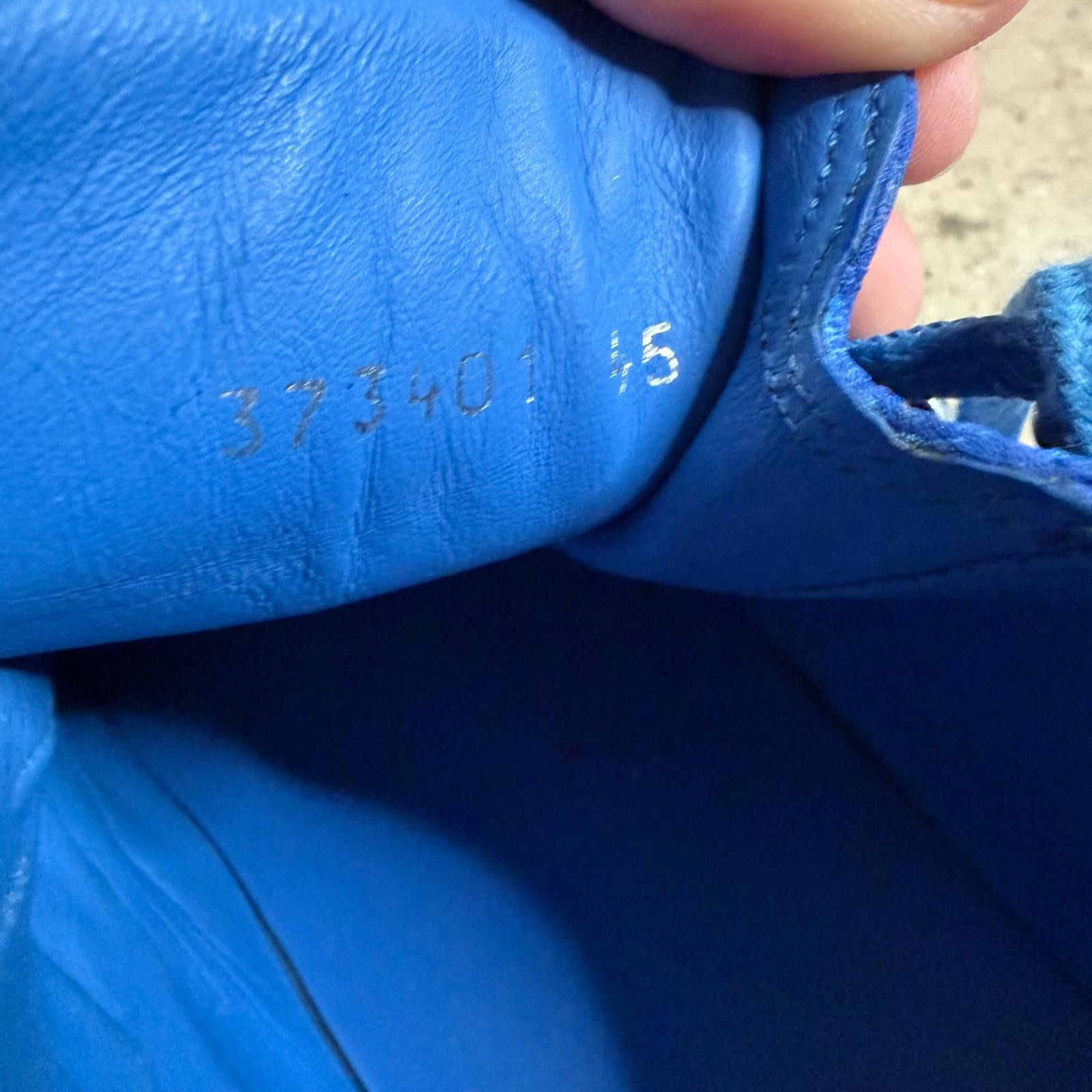 Balenciaga Balenciaga Leather Arena Sneakers (Blue) Size US 12 / EU 45 - 11 Thumbnail
