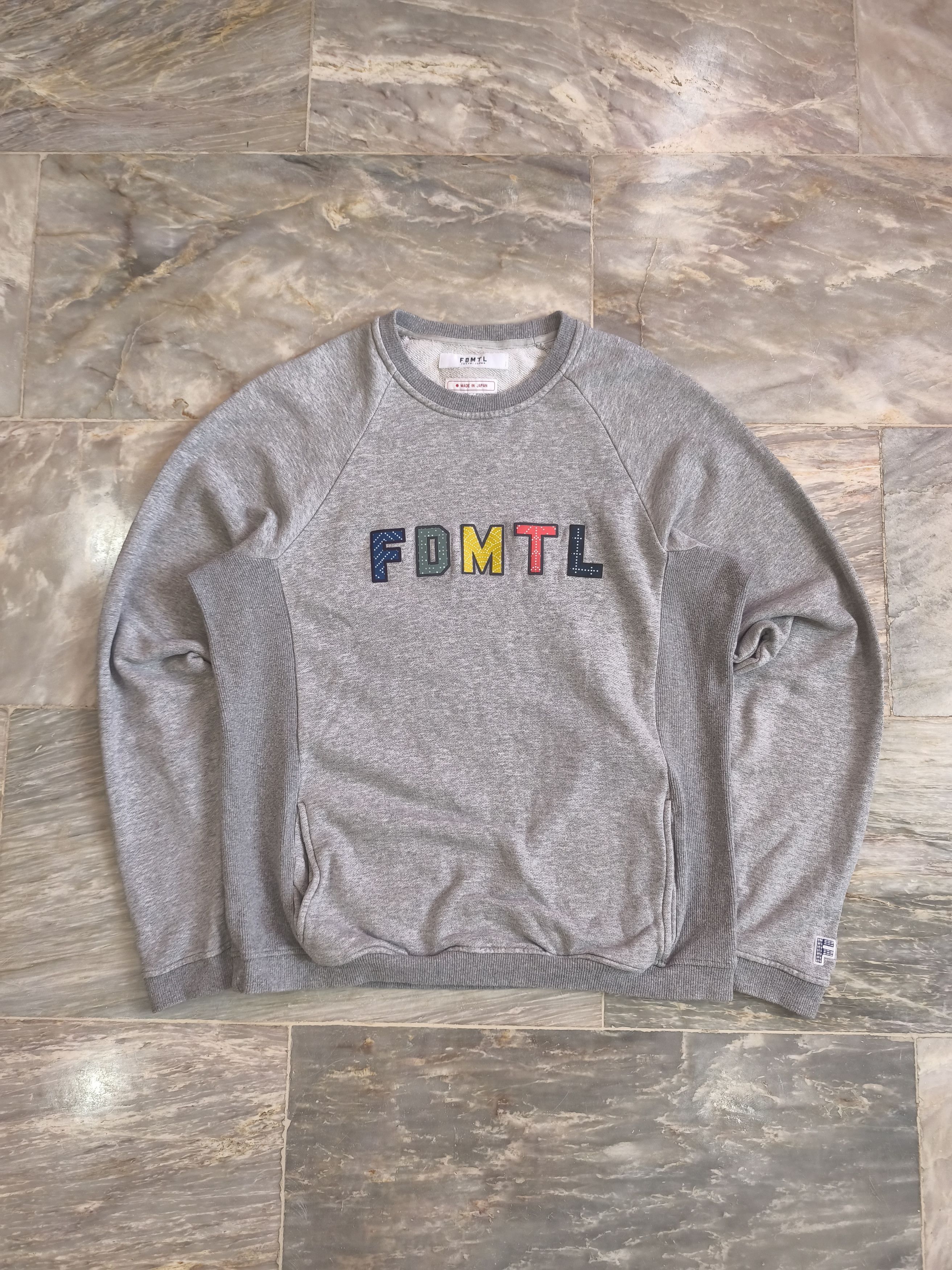 FDMTL Fundamental SASHIKO LOGO SWEAT SHIRT Size US M / EU 48-50 / 2 - 1 Thumbnail