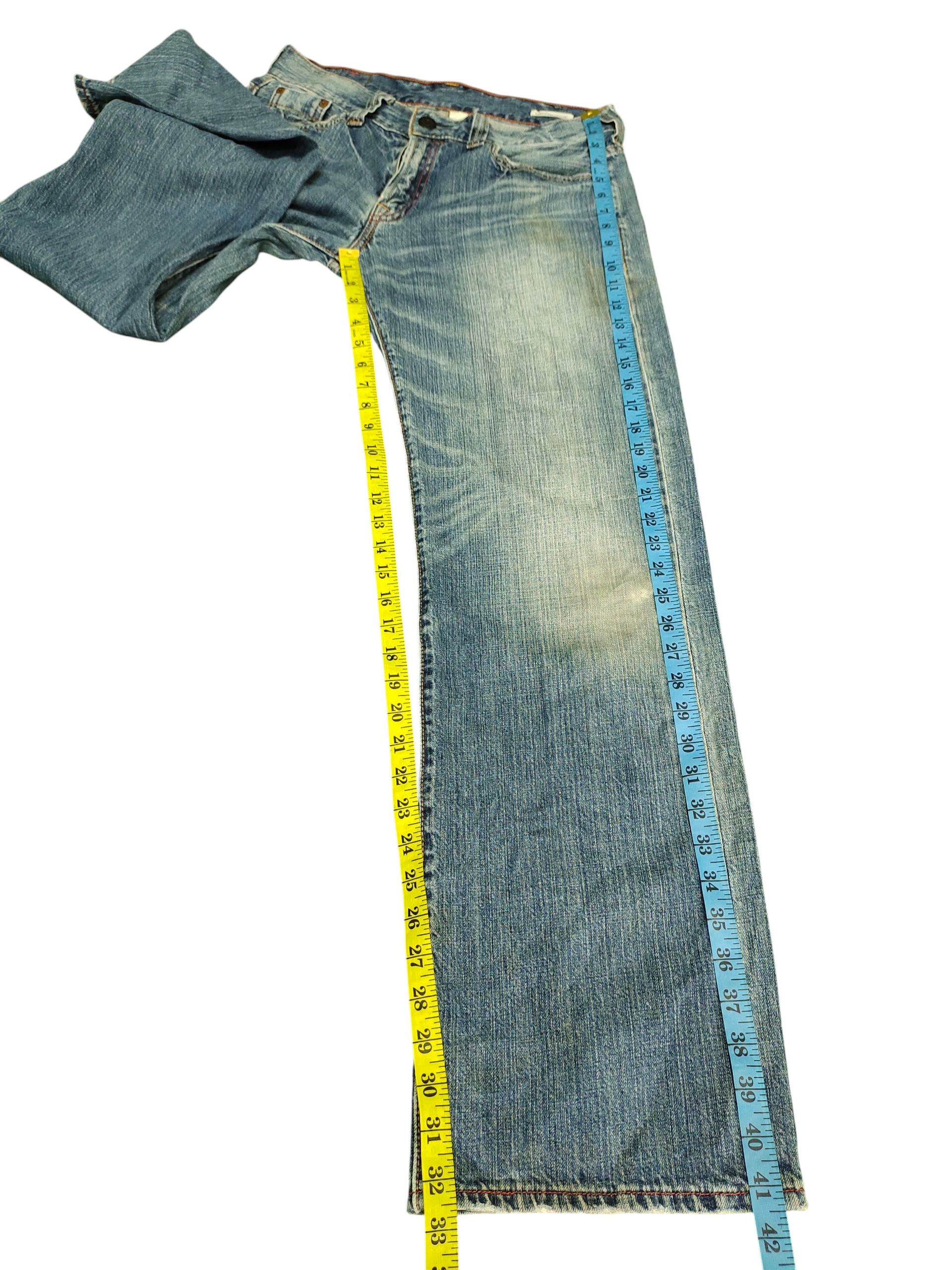 Kapital Vintage Y2k Levis Clawmark Distress Faded Denim Jeans Size US 30 / EU 46 - 16 Thumbnail
