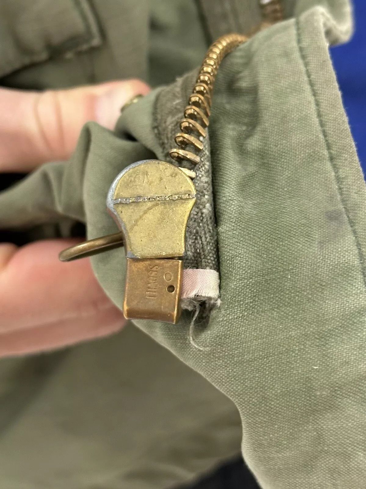 Vintage Vintage 1970s US Air Force Jacket M65 Scovill Zip Army Size US S / EU 44-46 / 1 - 17 Thumbnail