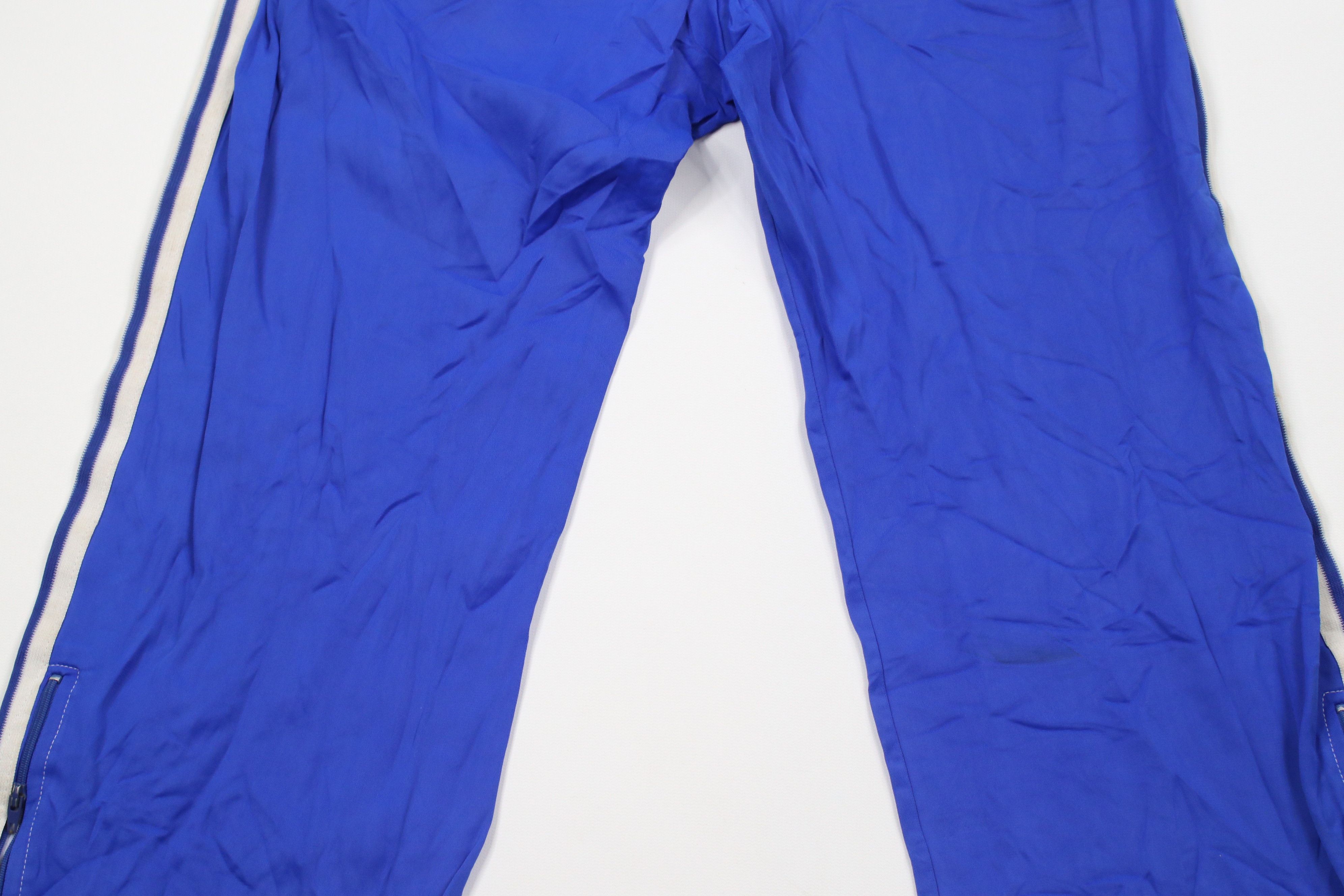 Adidas Vintage 70s Adidas Gusseted Wide Leg Flared Pants Blue Size US 32 / EU 48 - 11 Thumbnail