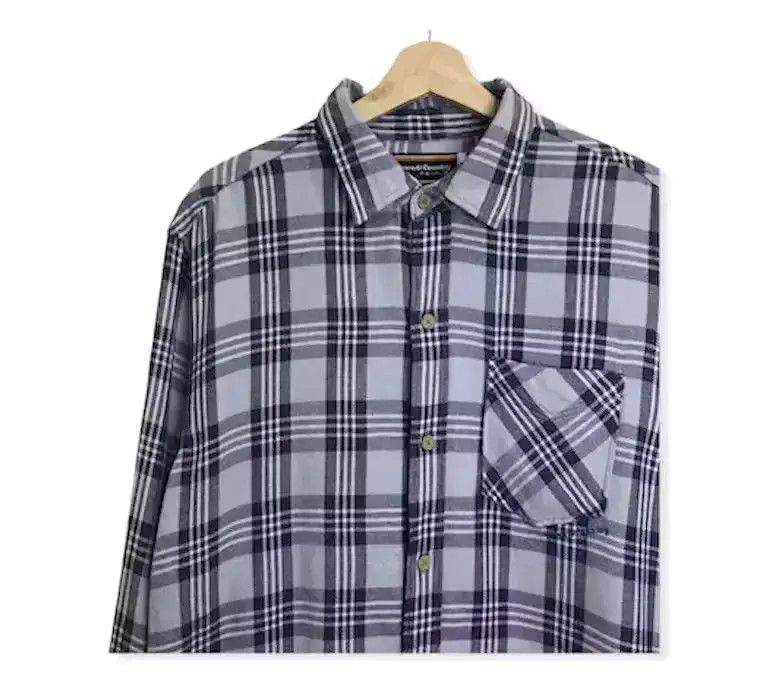 Flannel Town & Country Surf Style Plaid Tartan Flannel Shirt Button Size US L / EU 52-54 / 3 - 3 Thumbnail