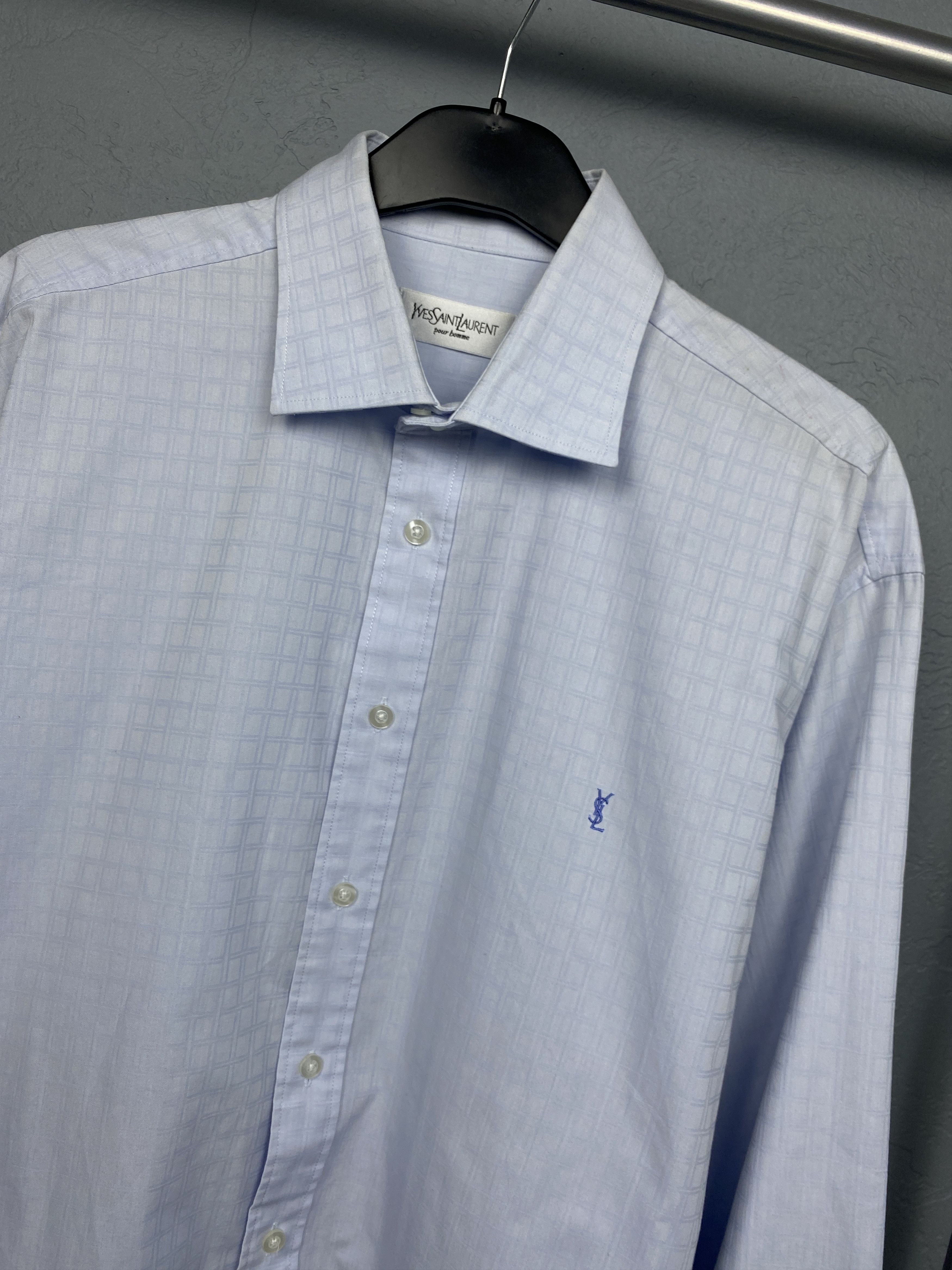 Yves Saint Laurent Yves Saint Laurent YSL Mens Long Sleeve Shirt Size US L / EU 52-54 / 3 - 2 Thumbnail