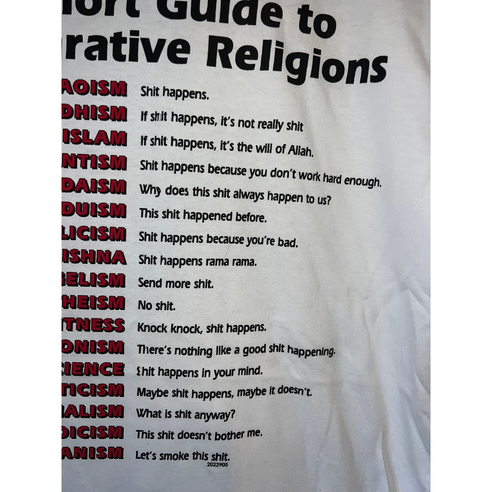 Gildan Vintage Short Guide Religon Shirt Joke Religous Shirt VTG S Size US S / EU 44-46 / 1 - 4 Thumbnail