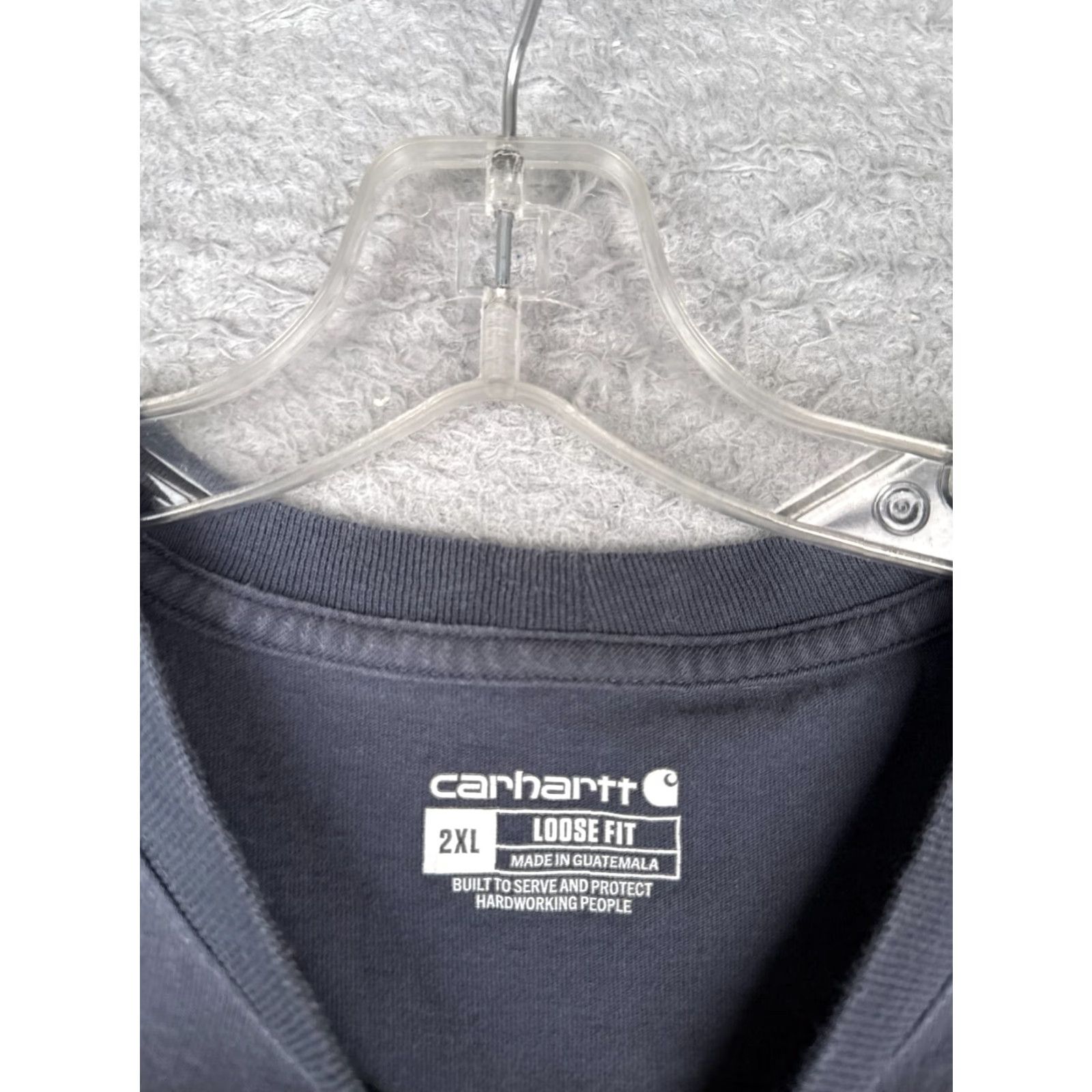 Carhartt Carhartt Shirt Mens 2XL XXL Blue Short Sleeve Crew Pocket Cotton Workwear READ Size US XXL / EU 58 / 5 - 7 Thumbnail