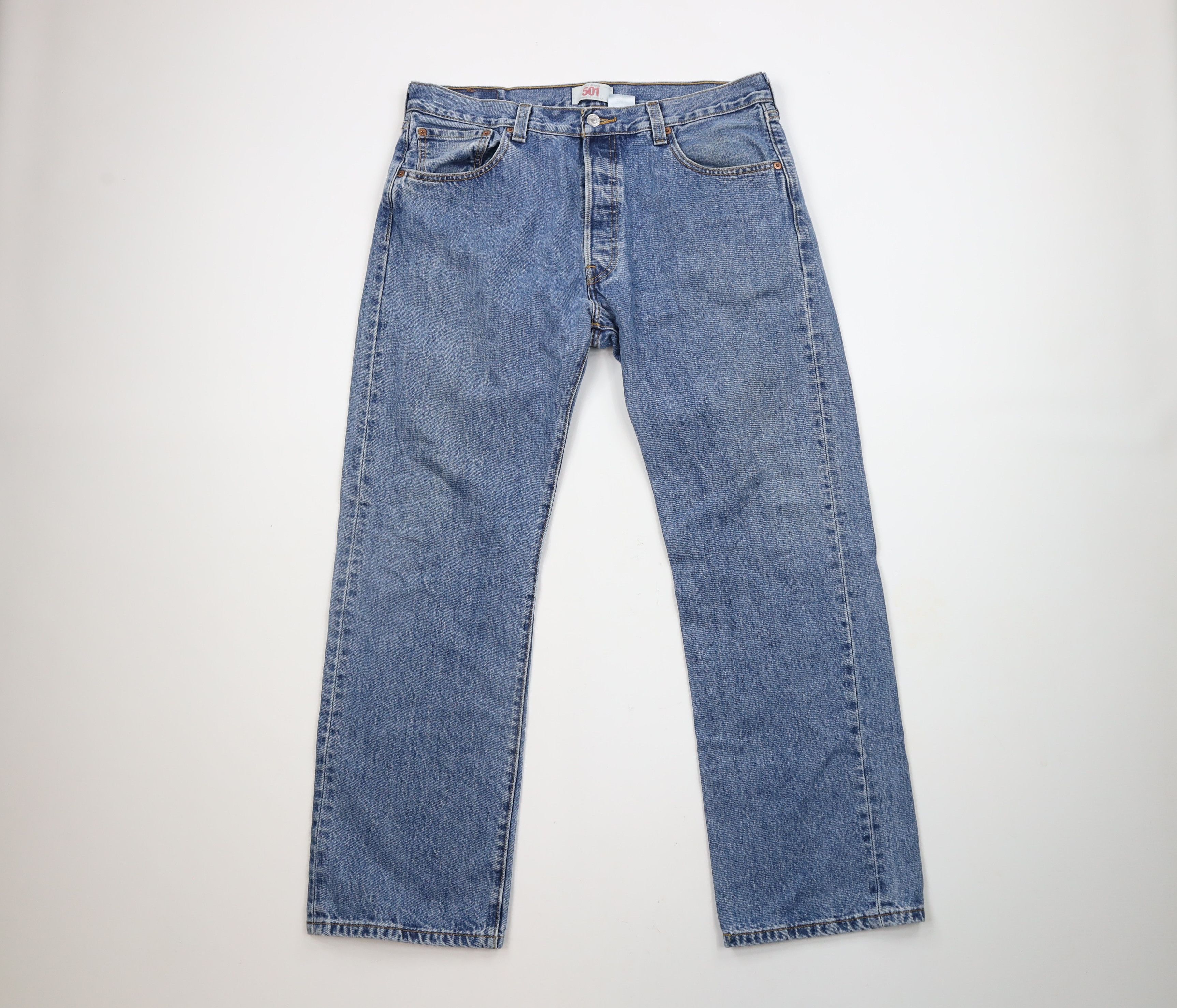Levi's × Vintage Vintage Y2K Levis 501xx Original Fit Button Fly Jeans Blue Size US 36 / EU 52 - 1 Thumbnail