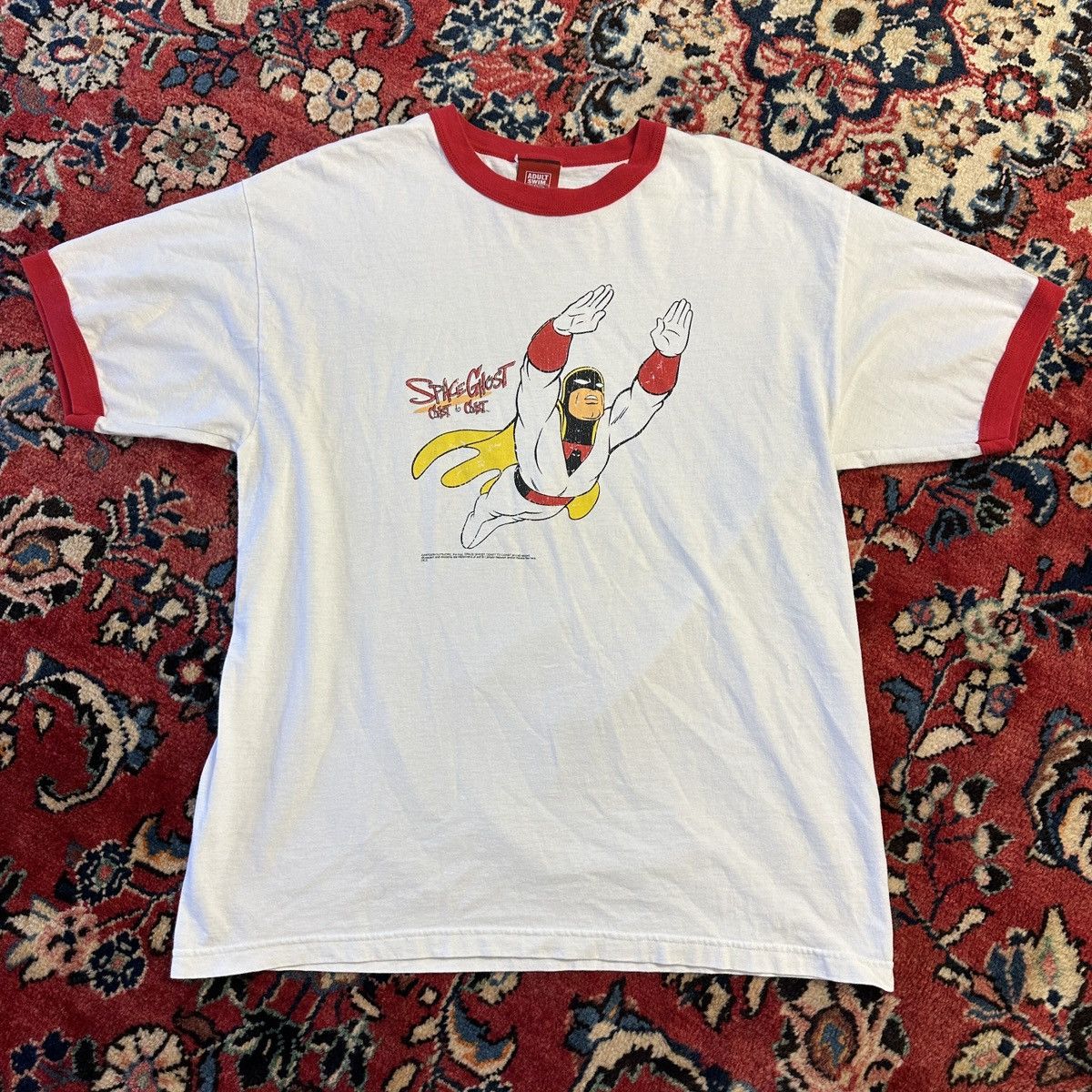 Image of Vintage Space Ghosts Tee in White, Men's (Size XL)