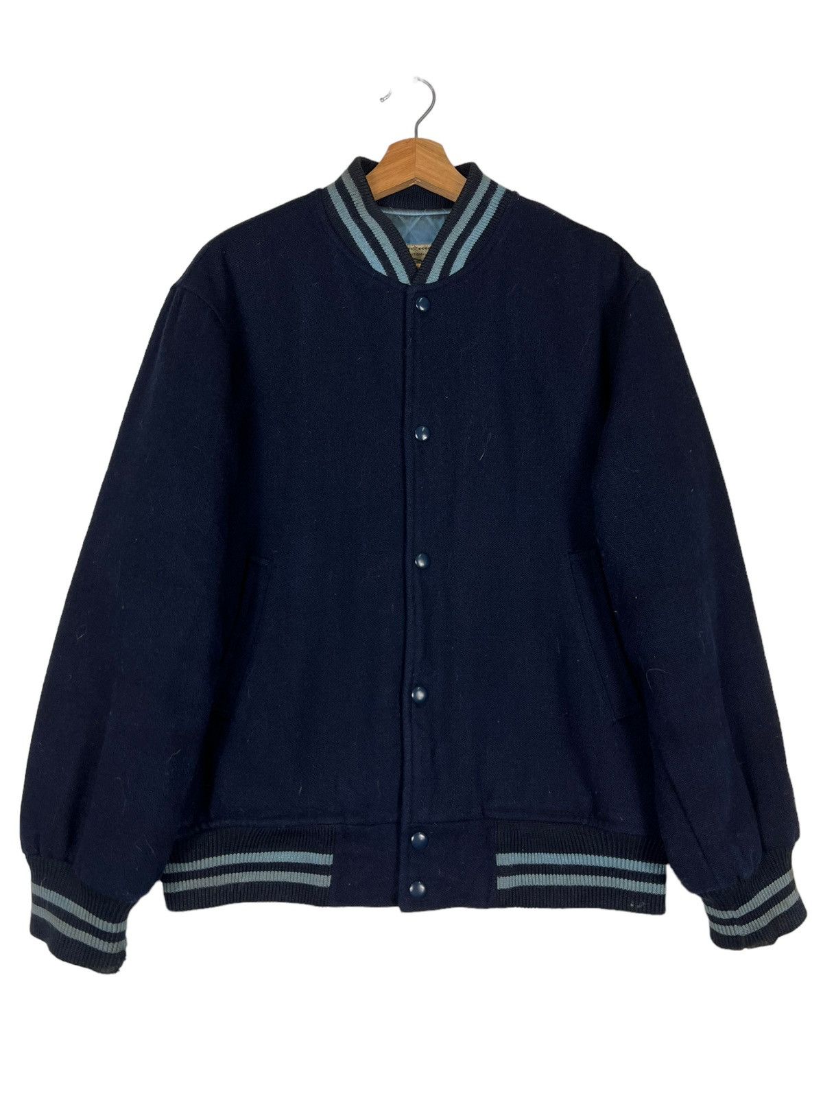 Japanese Brand 🔥 VINTAGE GQ FORD VARSITY BOMBER JACKET Size US L / EU 52-54 / 3 - 1 Thumbnail