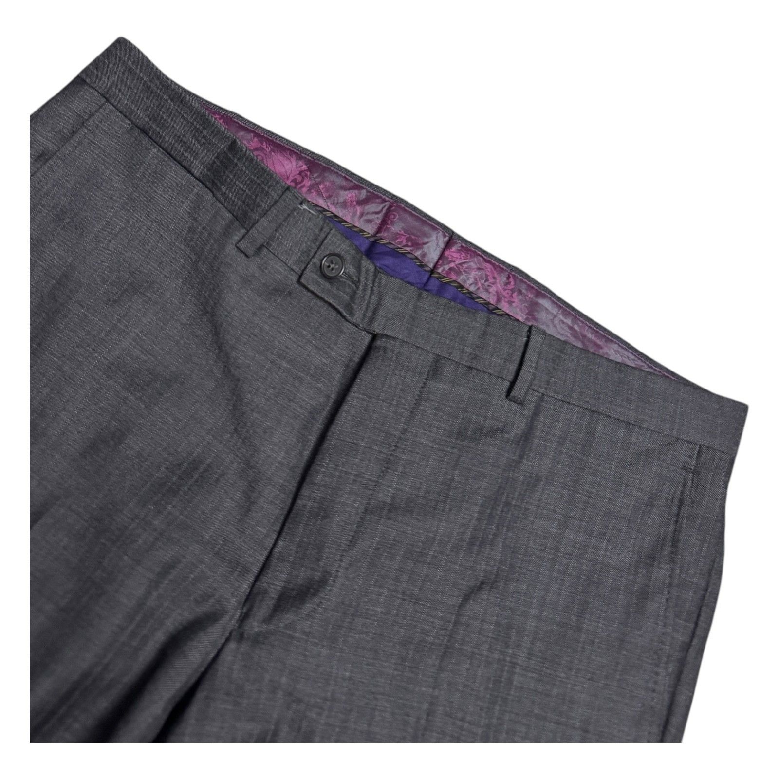 Ted Baker TED BAKER Wool Dress Pant Business Casual Trousers 35x31 Size US 35 - 4 Thumbnail