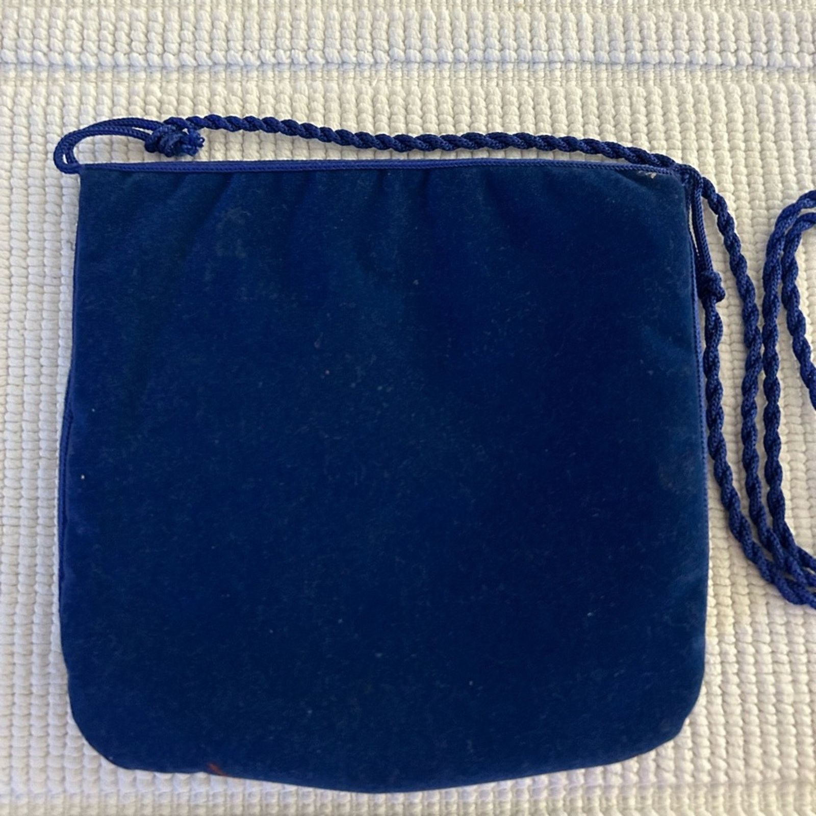 & Other Stories Morrocan, Berber royal blue embroidered velvet women’s bag Size ONE SIZE - 2 Thumbnail