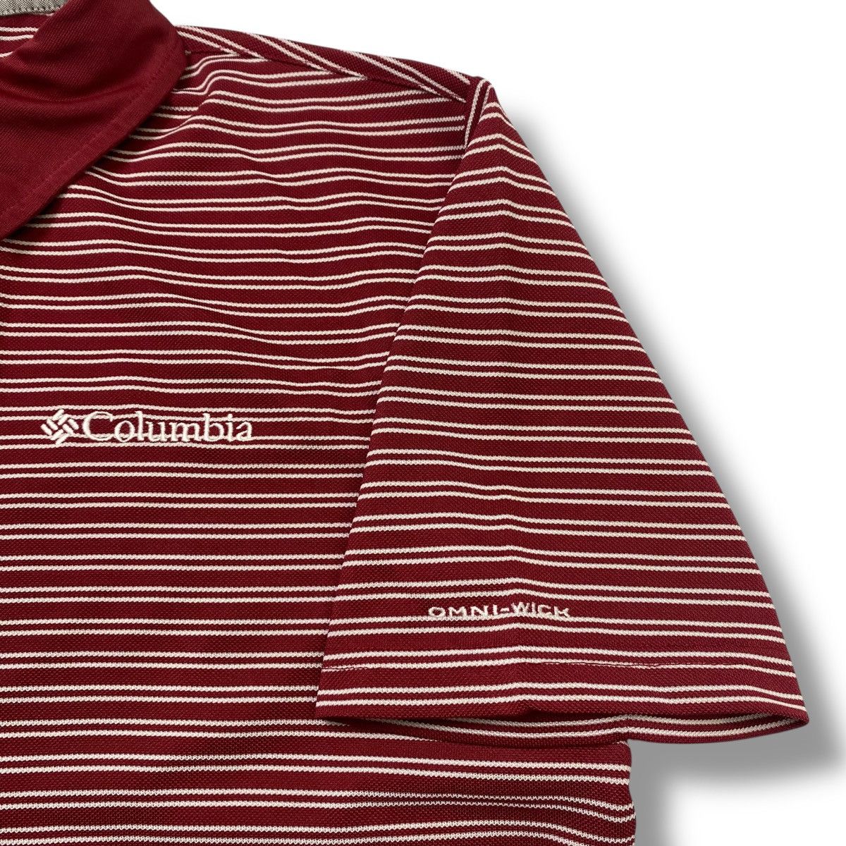 Columbia × Vintage Vintage Columbia Omni-wick Striped Polo shirt Size US L / EU 52-54 / 3 - 4 Thumbnail