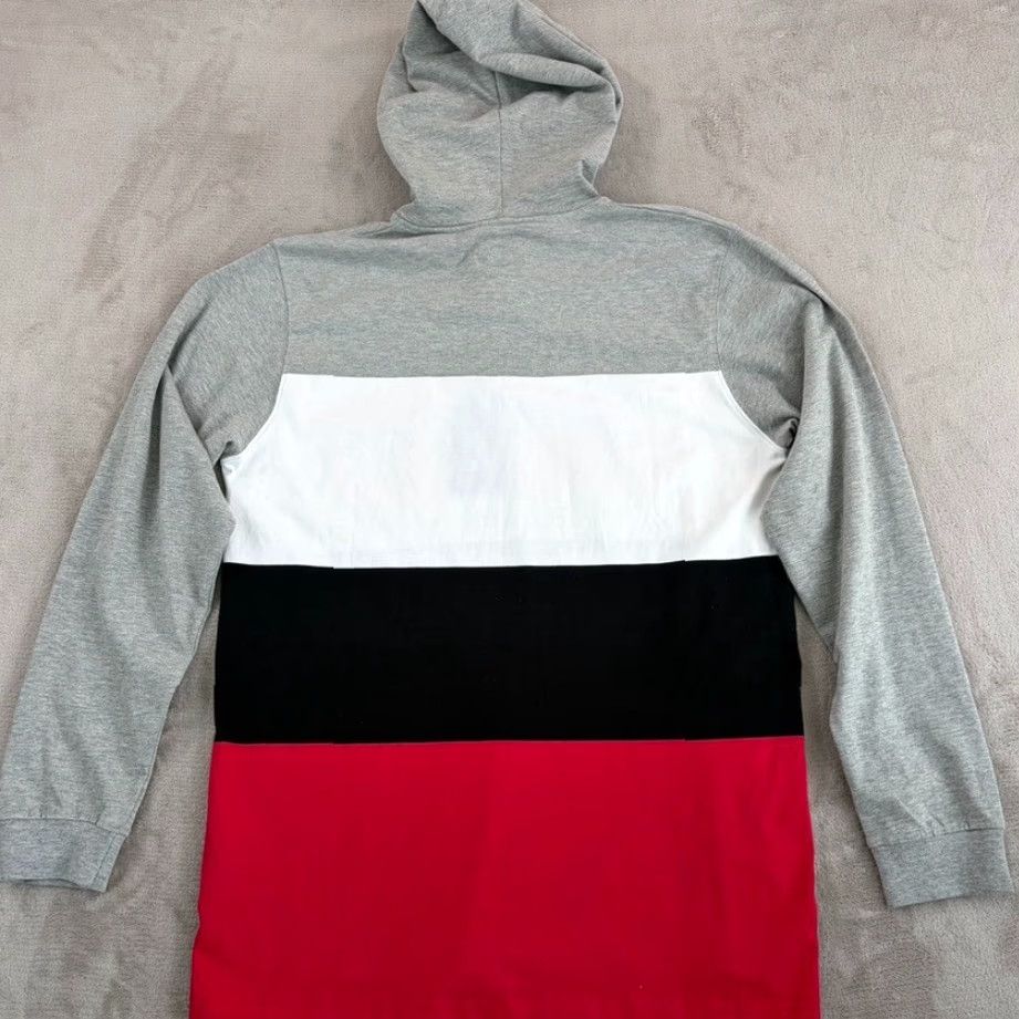 Spell Stussy Rugby Shirt Spell Out Logo Hoodie Multicolor Grey Black Red Colorblock Men L Hoodie Size US L / EU 52-54 / 3 - 5 Thumbnail