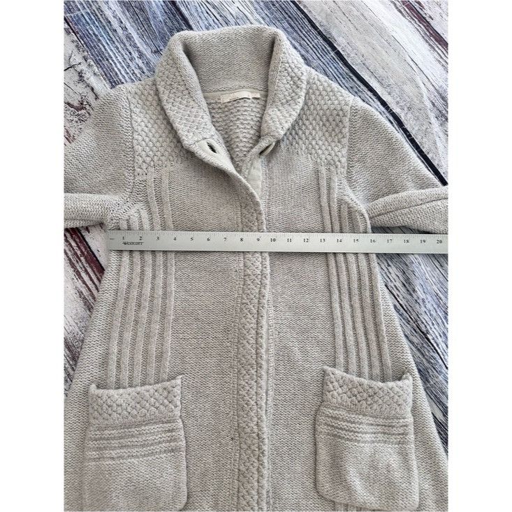 Prana Prana Light Gray Knit Wool Blend Long Cardigan Size S / US 4 / IT 40 - 9 Thumbnail