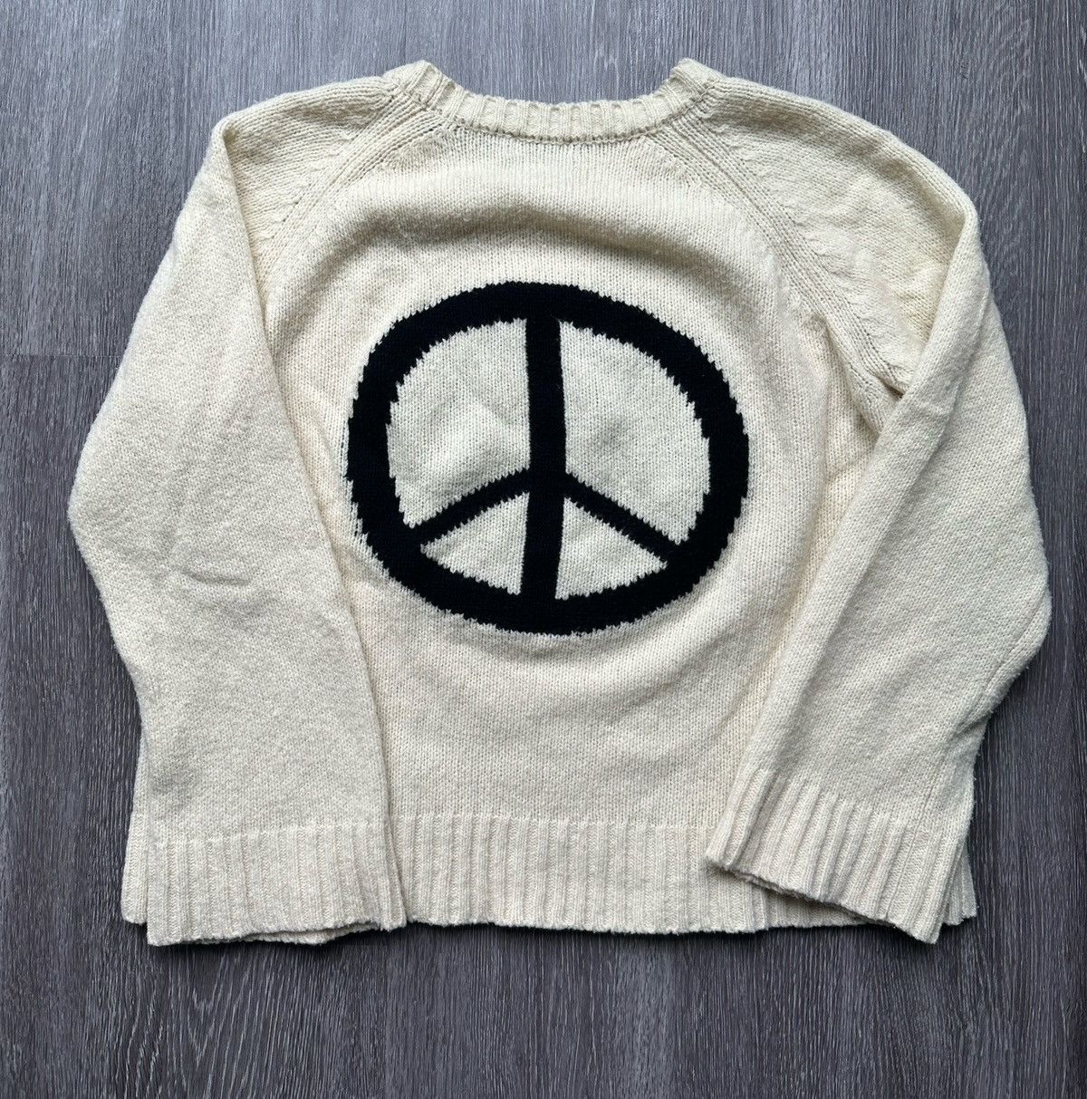Bed j.w. Ford Tokyo Knit Peace Sign Sweater Size US L / EU 52-54 / 3 - 3 Thumbnail