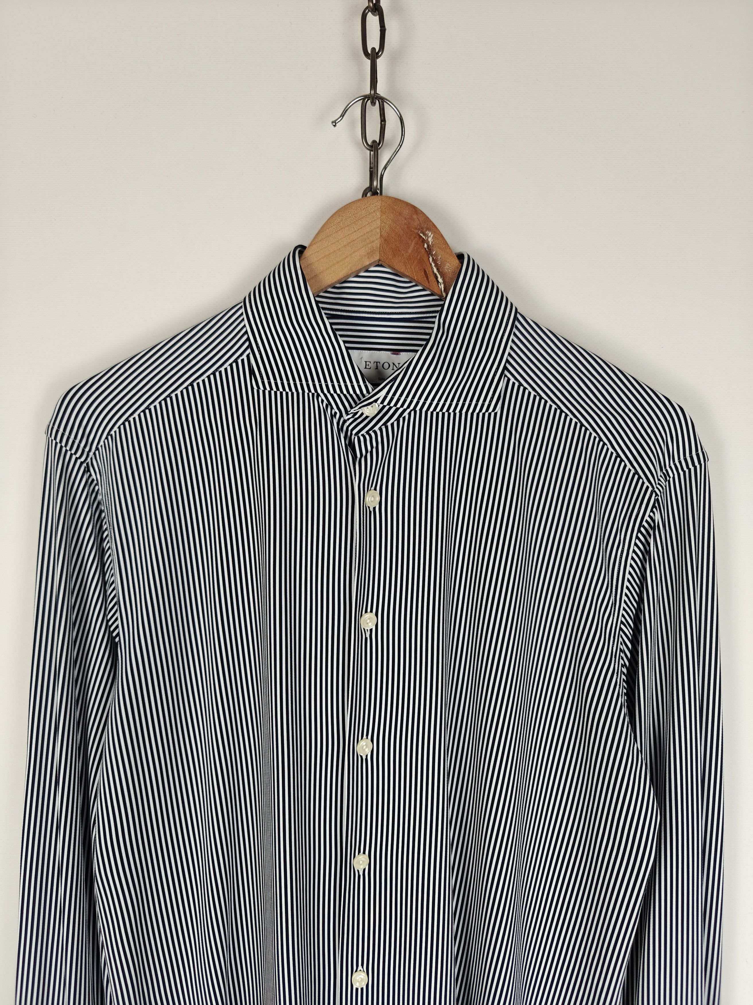 Eton Eton Striped Slim Shirt Stretched size L (41/16) Size US L / EU 52-54 / 3 - 2 Thumbnail