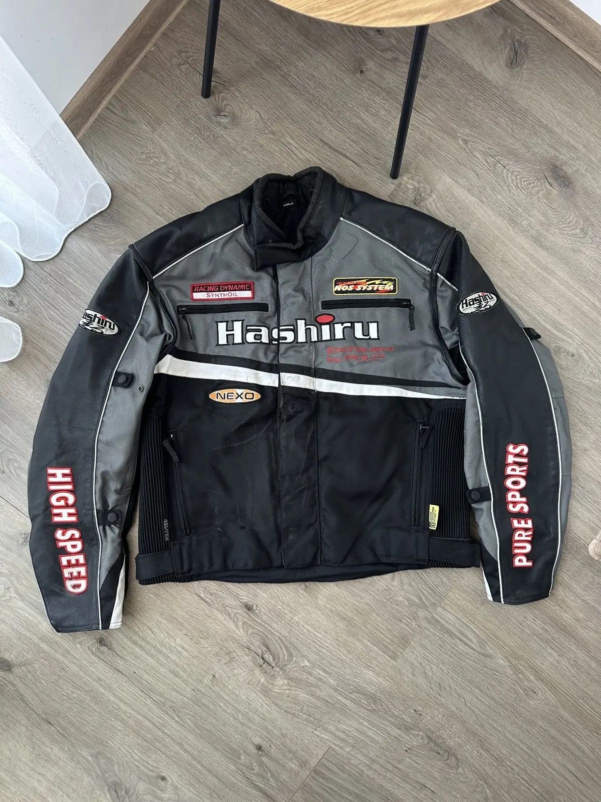 Diesel Vintage Hashiru Racing Black Pure Sports Distressed Jacket Size US XL / EU 56 / 4 - 2 Thumbnail