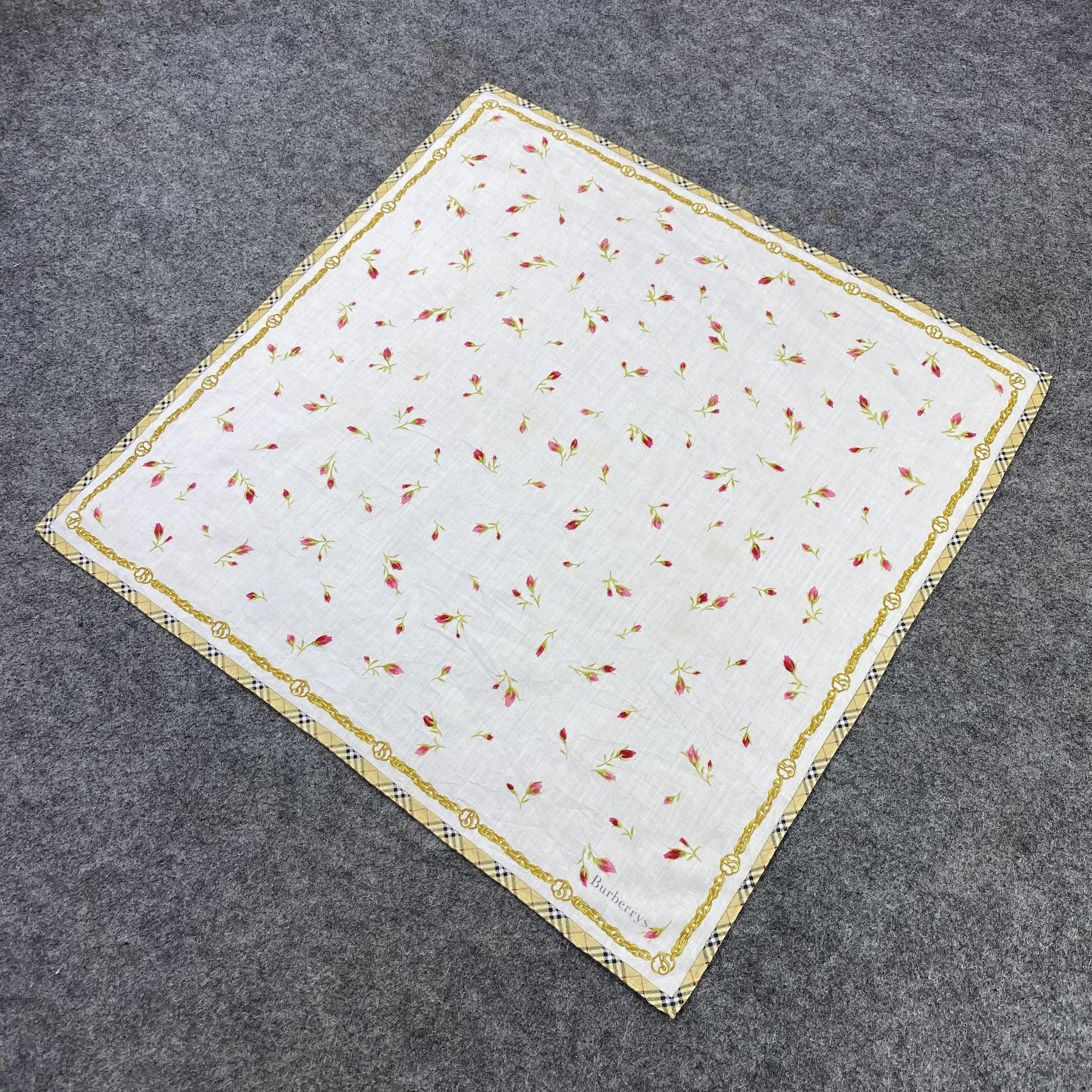 Burberry Burberrys Handkerchief Neckerchief Bandana-B1756 Size ONE SIZE - 4 Thumbnail