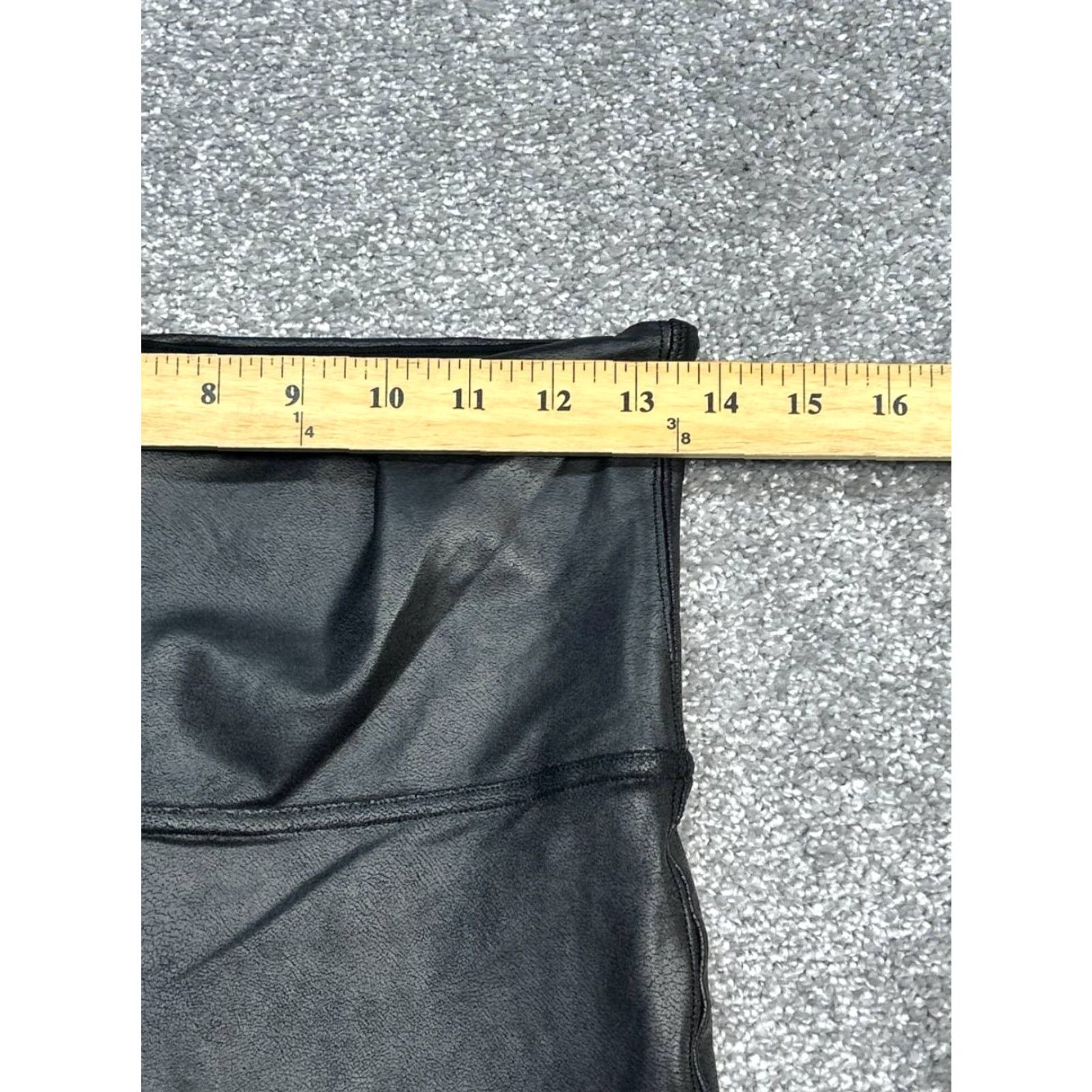 Spanx VINTAGE Spanx Leggings Womens XL Black Nylon Spandex Mid Rise Athletic Workout Fitness Size 40" / US 18 - 5 Thumbnail