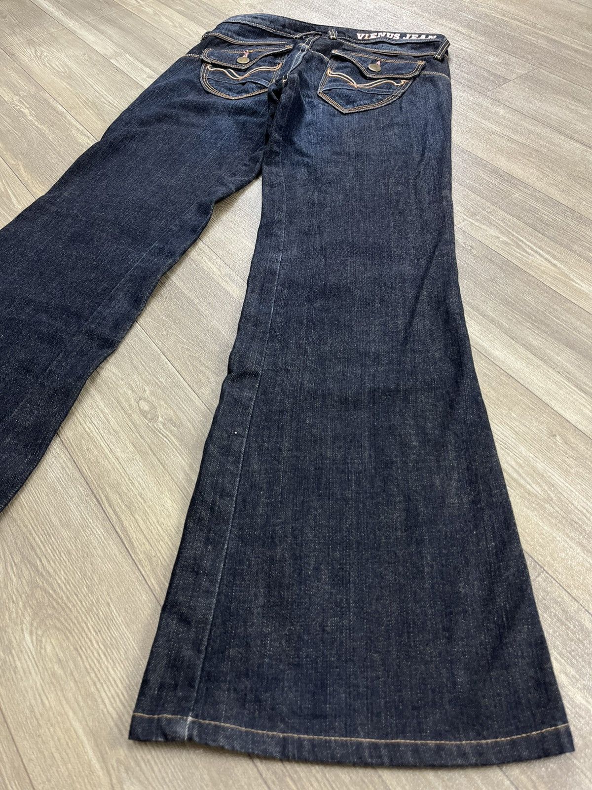 Japanese Brand Y2K Something Edwin Faded Bootcut Flared Jeans Lgb Style Size US 27 - 14 Thumbnail