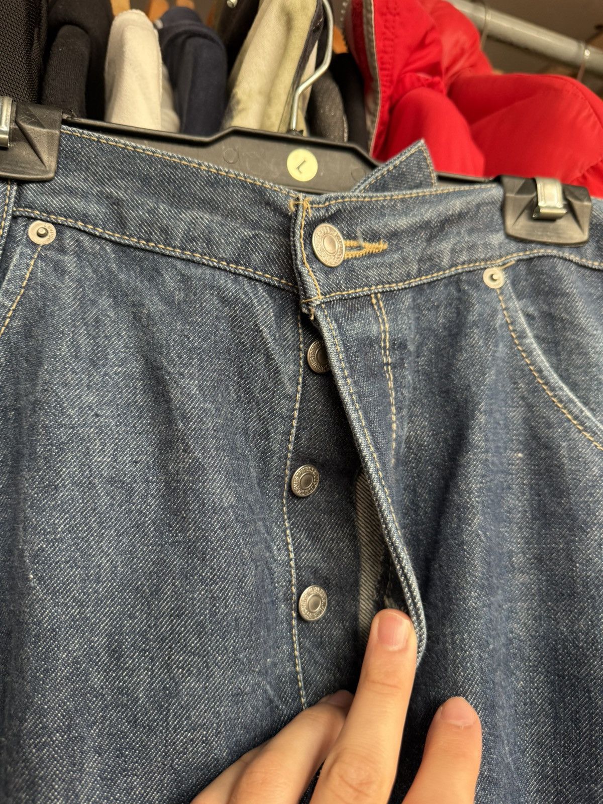 Levi's Vintage Levis Engineered Cinch Back Loose Fit Denim Jeans Size US 32 / EU 48 - 8 Thumbnail