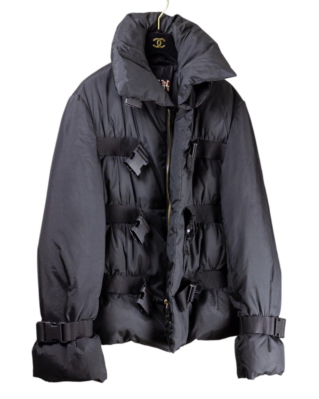 Jean Paul Gaultier F/W 2003 RUNWAY GOOSE DOWN BONDAGE PUFFER JACKET Size M / US 6-8 / IT 42-44 - 4 Thumbnail