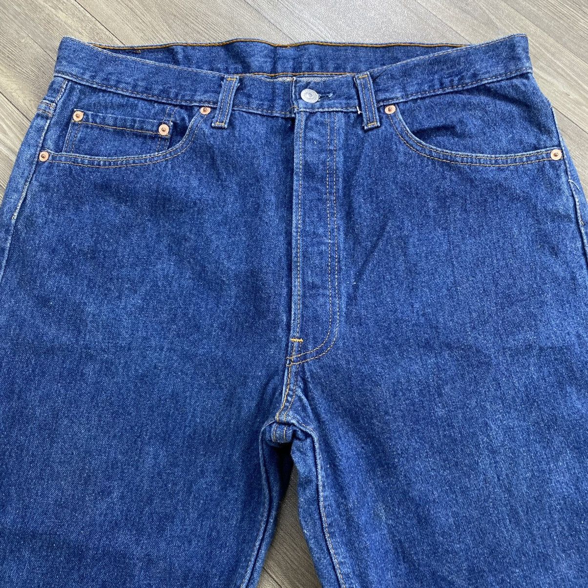 Levi's Vintage Clothing 🇺🇸1990s Vintage Levis 501XX 38x32 Straight Leg Faded Jeans Size US 38 / EU 54 - 3 Thumbnail