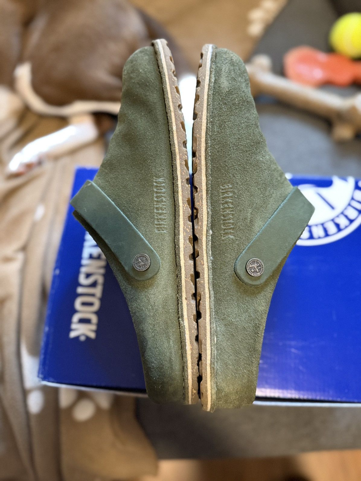 Birkenstock Birkenstock lutry green suede Size US 10 / EU 43 - 3 Thumbnail