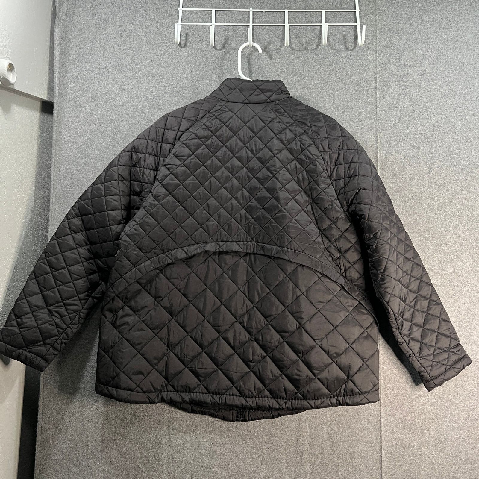 Other Belle by Kim Gravel Quilted Zip-Front Jacket Black Size XL / US 12-14 / IT 48-50 - 2 Thumbnail