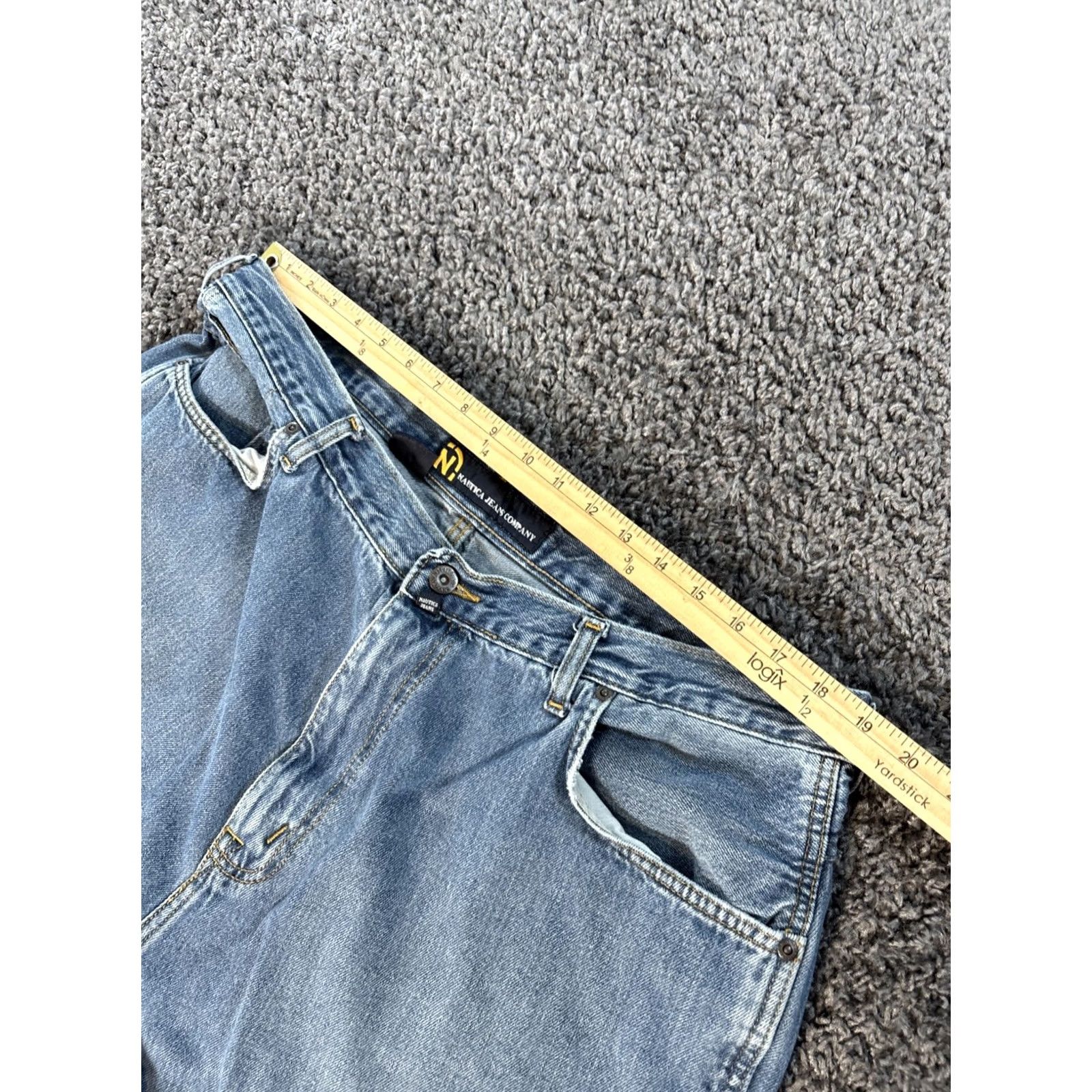 Nautica VINTAGE Nautica Jeans Co Carpenter Jeans Baggy Wide-Leg Y2K Skater Men’s 38x30 Jeans Size US 38 / EU 54 - 4 Thumbnail
