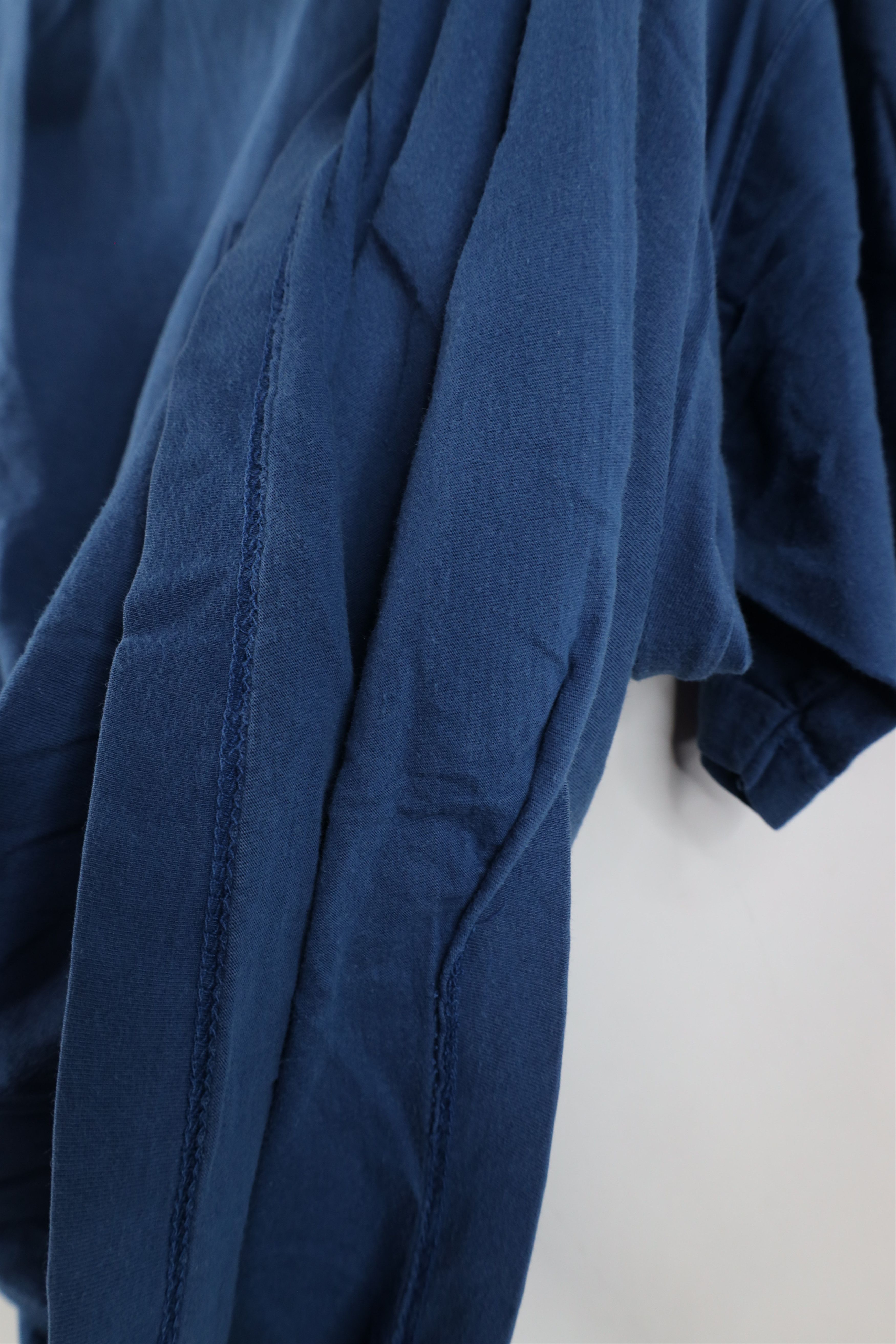 Vintage Vintage 90s Streetwear Blank Baggy Cotton T-Shirt Blue Size US L / EU 52-54 / 3 - 7 Thumbnail
