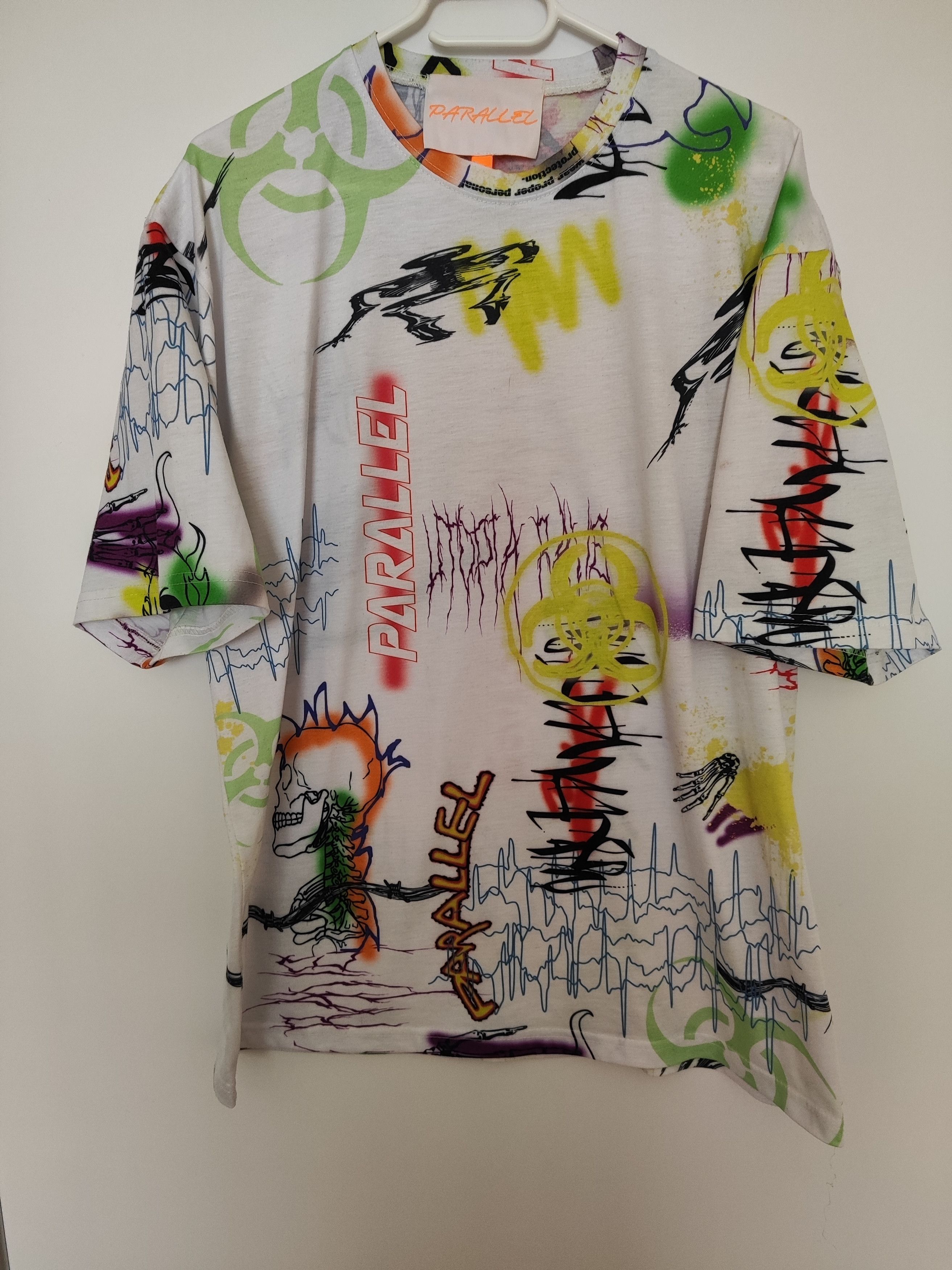 Jaded London Jaded London "Parallel" Graphic All Over Print T-Shirt Rare Size US M / EU 48-50 / 2 - 5 Thumbnail