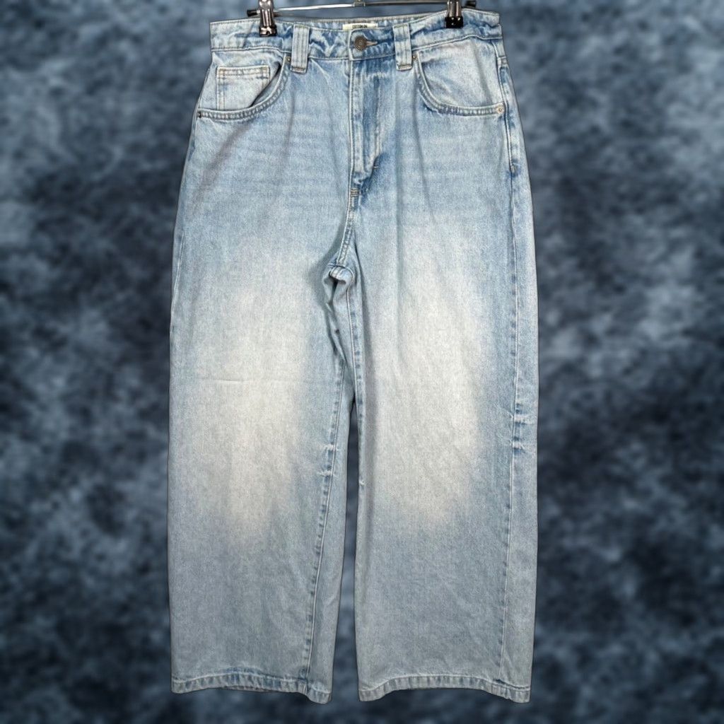 Cotton On Cotton On Jeans Womens 26 Low Super Baggy Blue Light Wash Denim 90s Wide-Leg Vintage No N/A Size 26" / US 2 / IT 38 - 1 Thumbnail