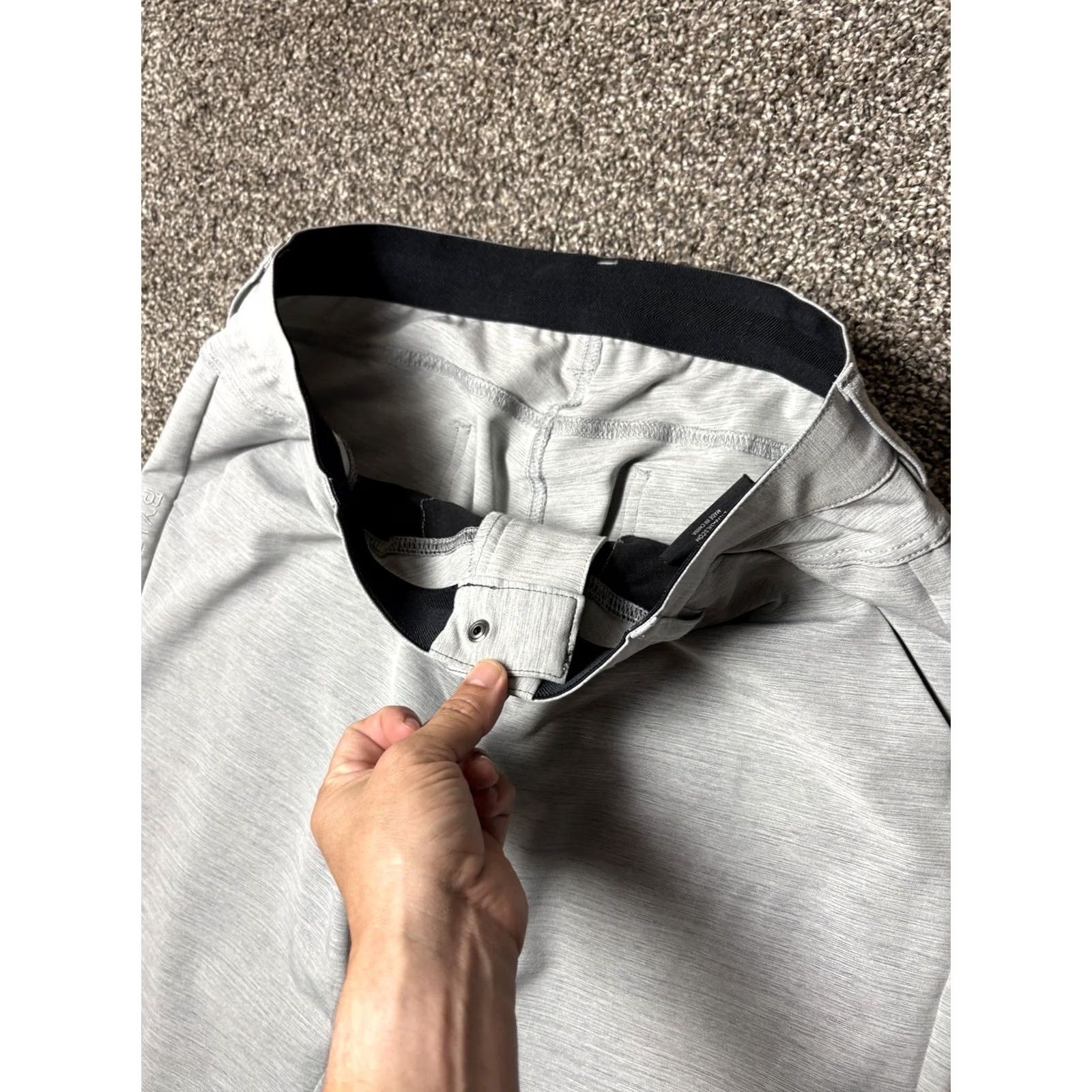 Asics BYLT Kinetic 2.0 Pants Mens 33x30 Gray Performance Premium Basics Chino Straight Regular Pocket City Preppy Sports Mens Size US 33 - 6 Thumbnail