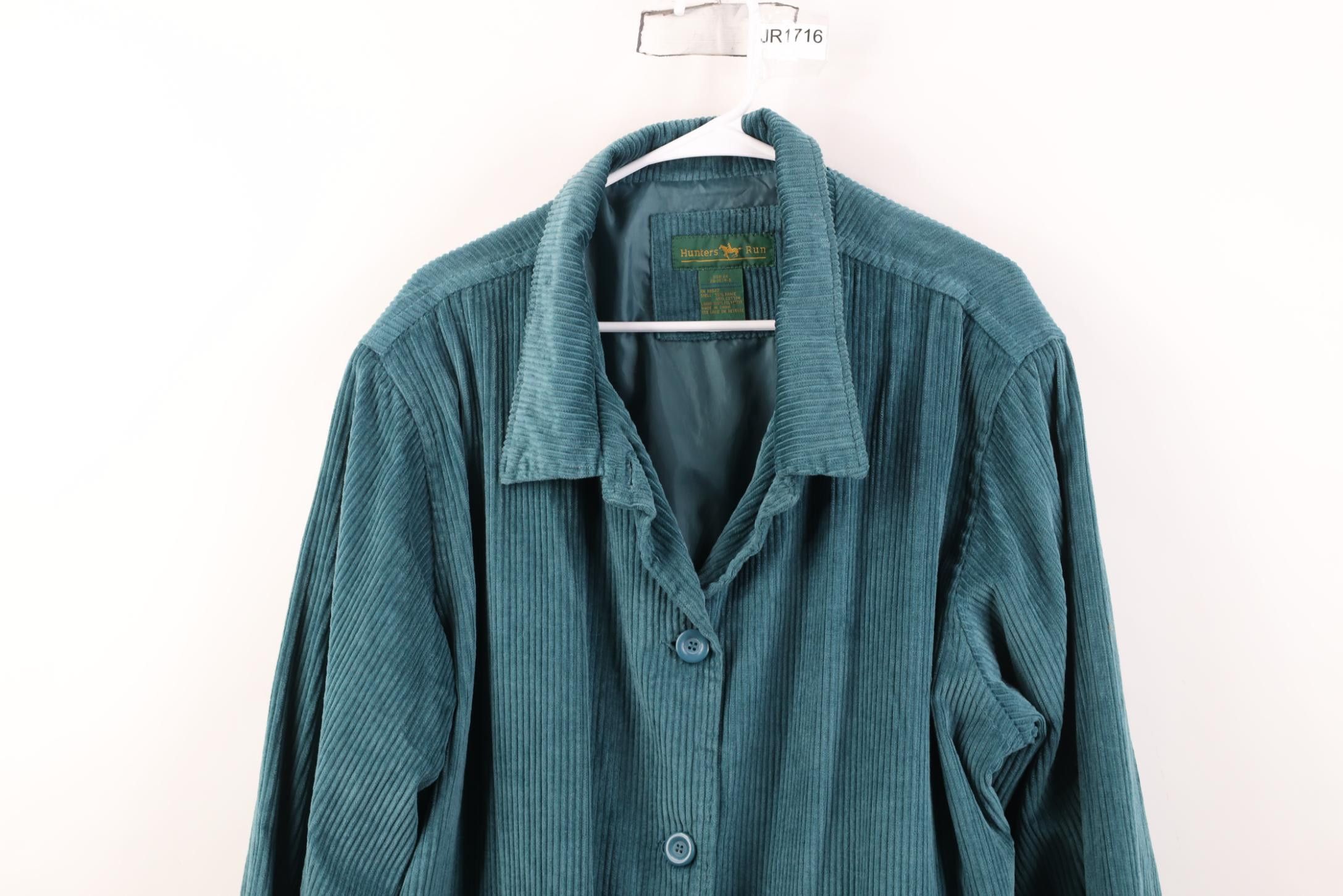 Vintage Deadstock Vintage 90s Streetwear Chore Jacket Teal Green Size XXL / US 16-18 / IT 52-54 - 2 Thumbnail
