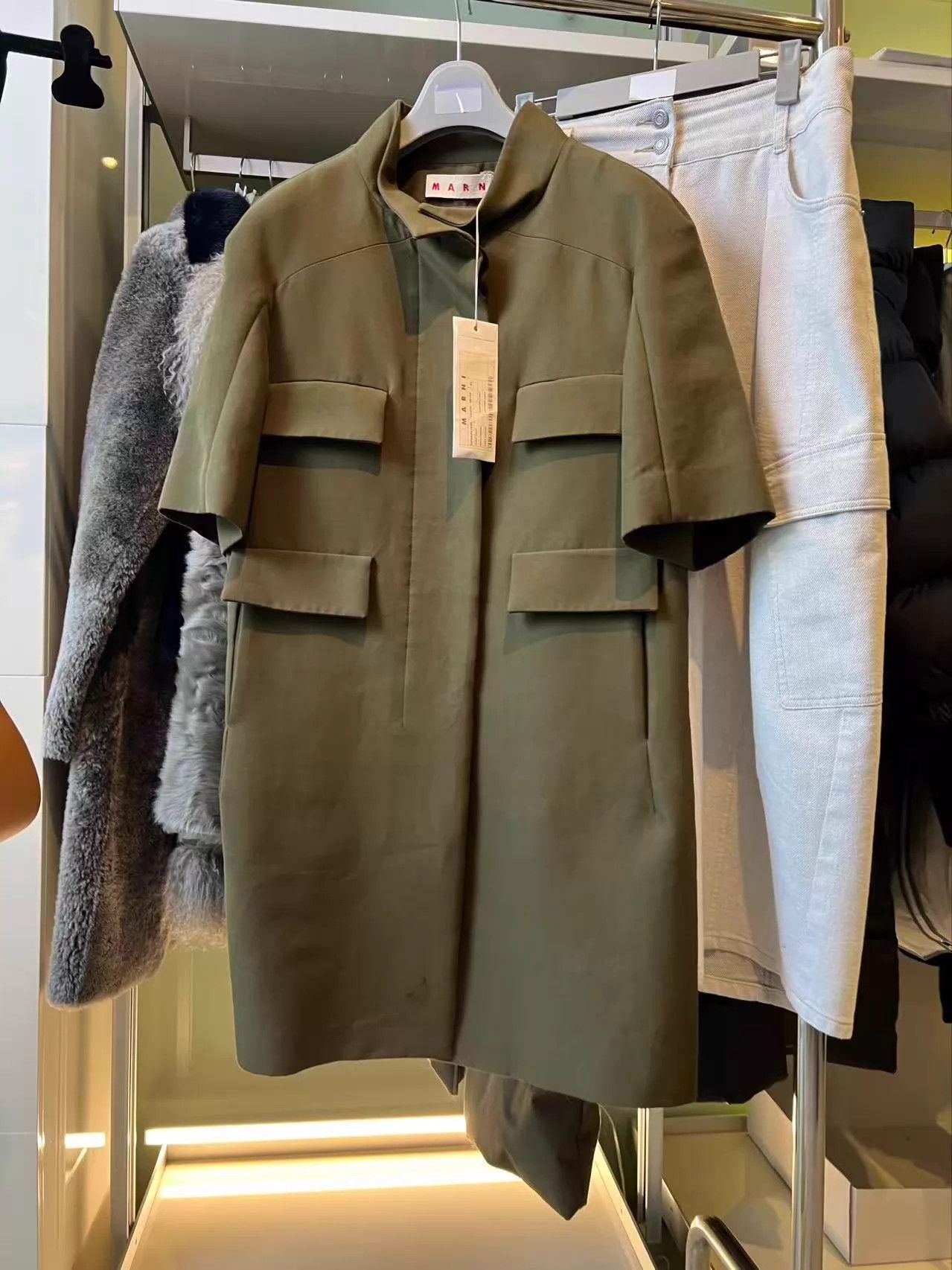 Marni Marni Olive Green Trench Coat 42 (IT) Size M / US 6-8 / IT 42-44 - 2 Thumbnail